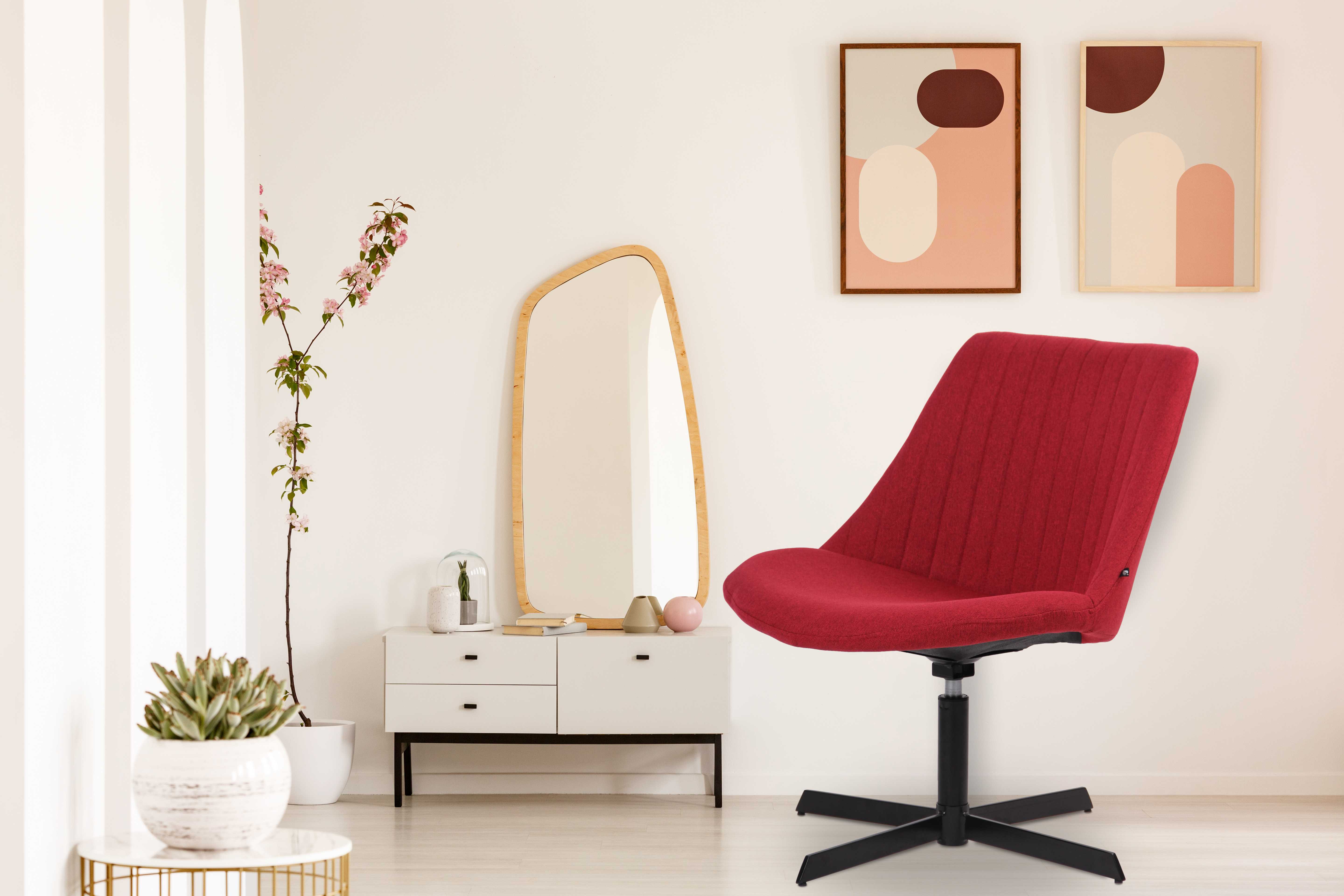 Chaise lounge Granby en Tissu avec Pied en métal