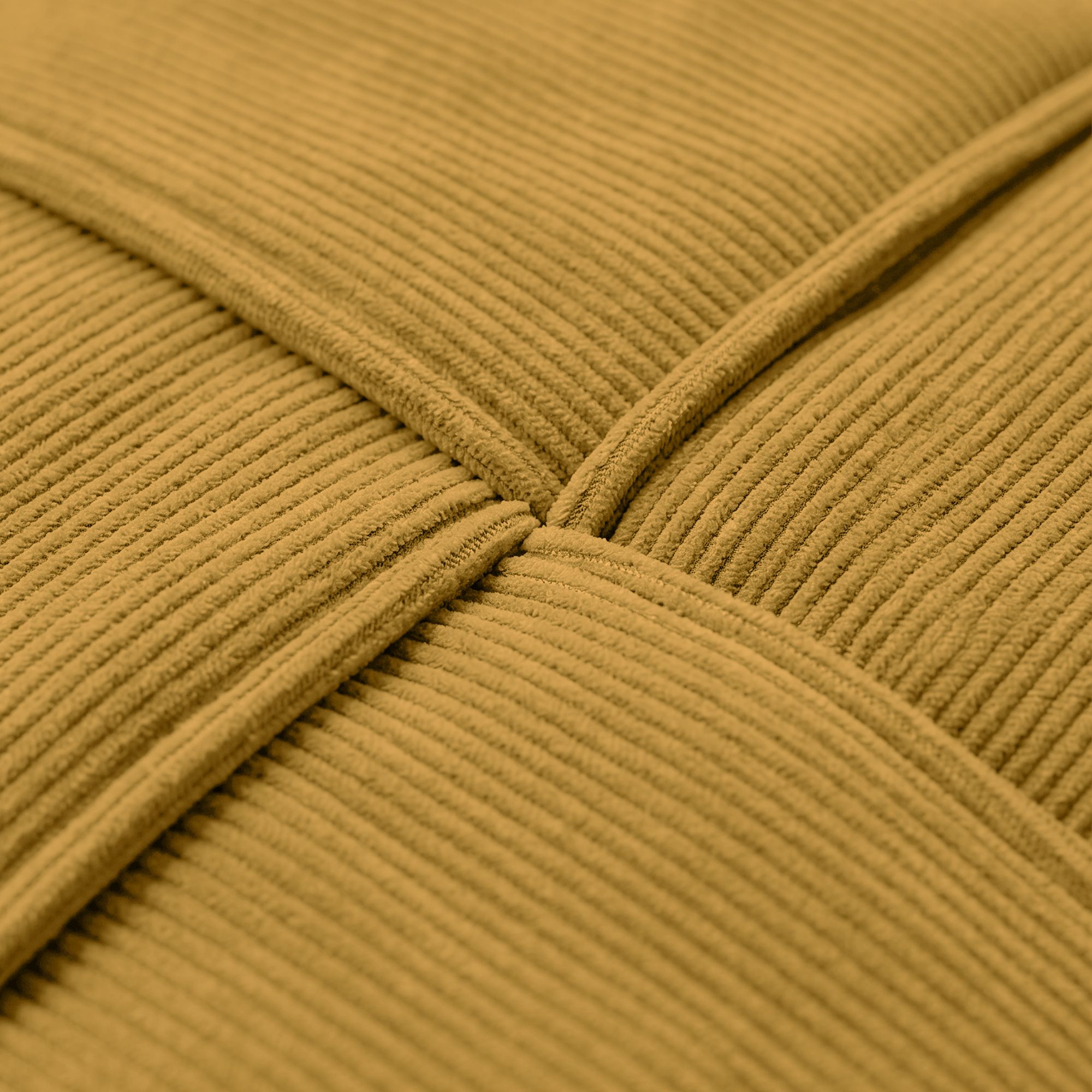 Pouf Forinta en velours côtelé