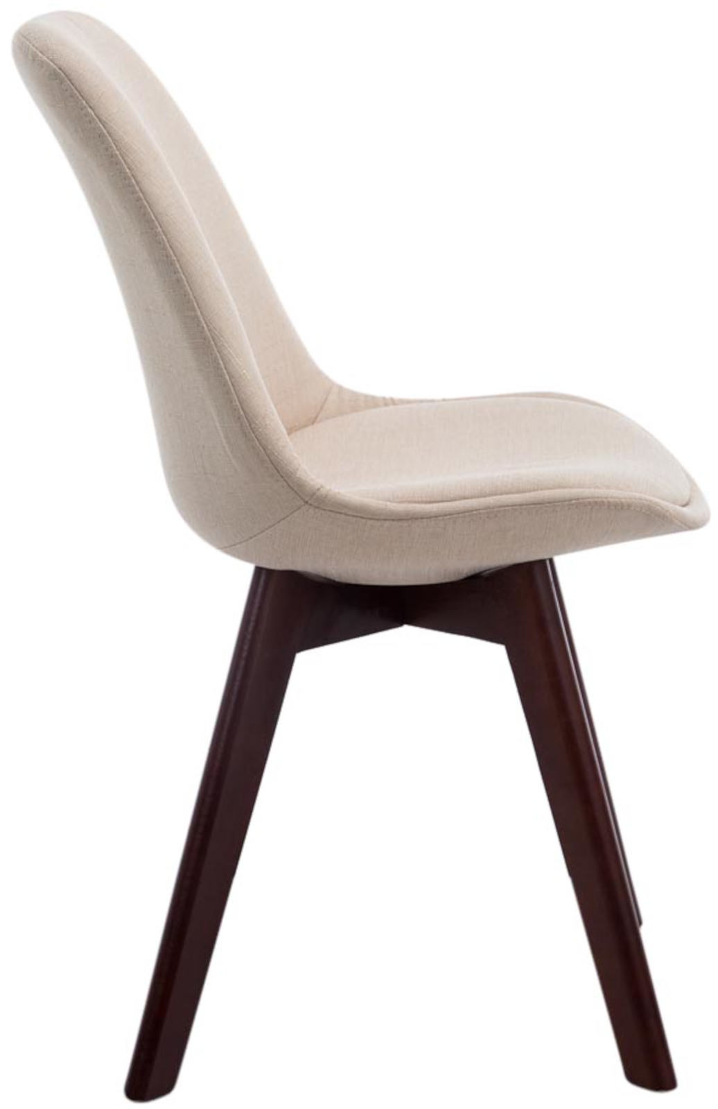 Lot de 4 chaises de salle à manger Borneo V2 en Tissu