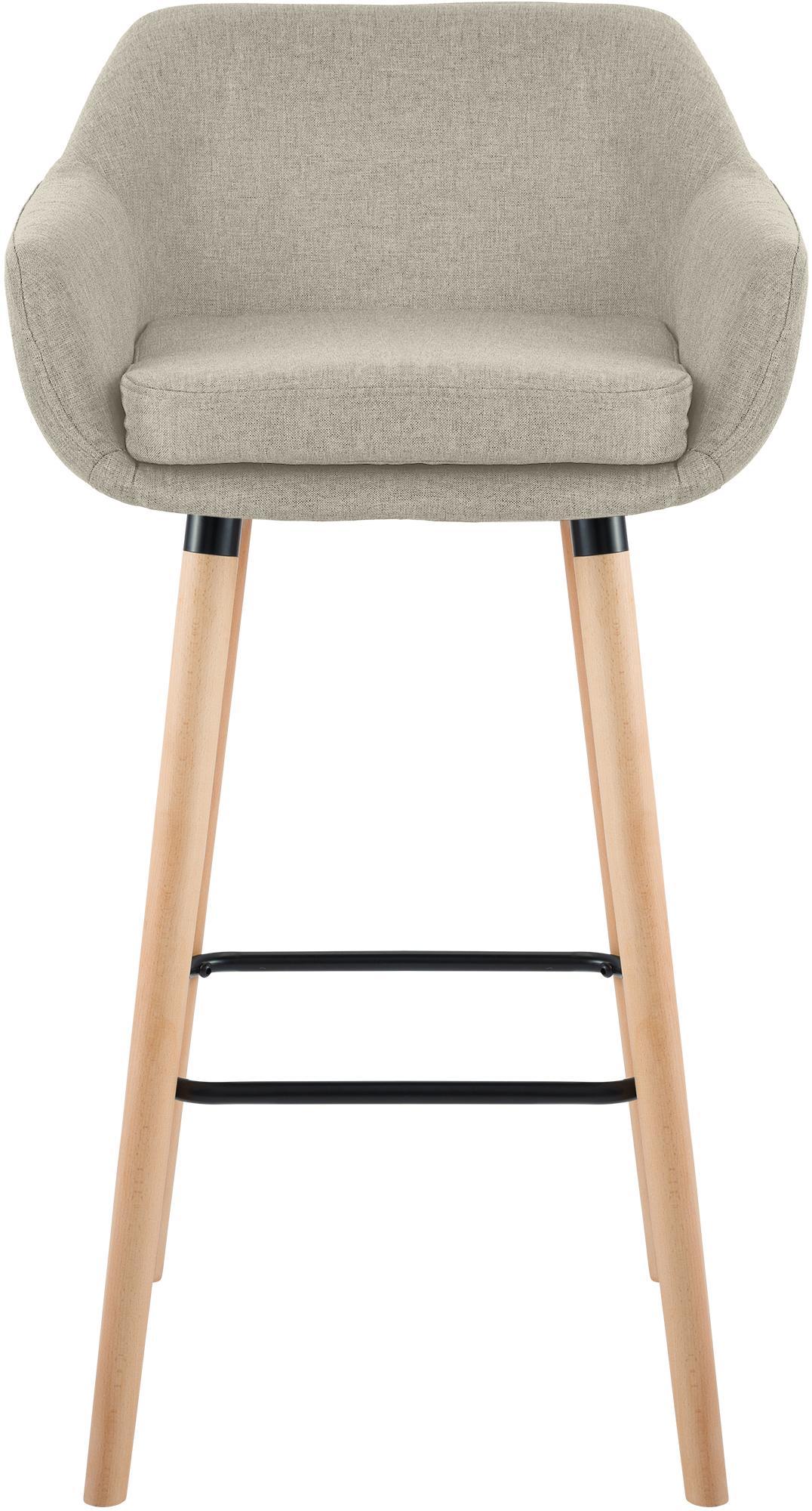 Lot de 2 tabourets de bar Grant en tissu