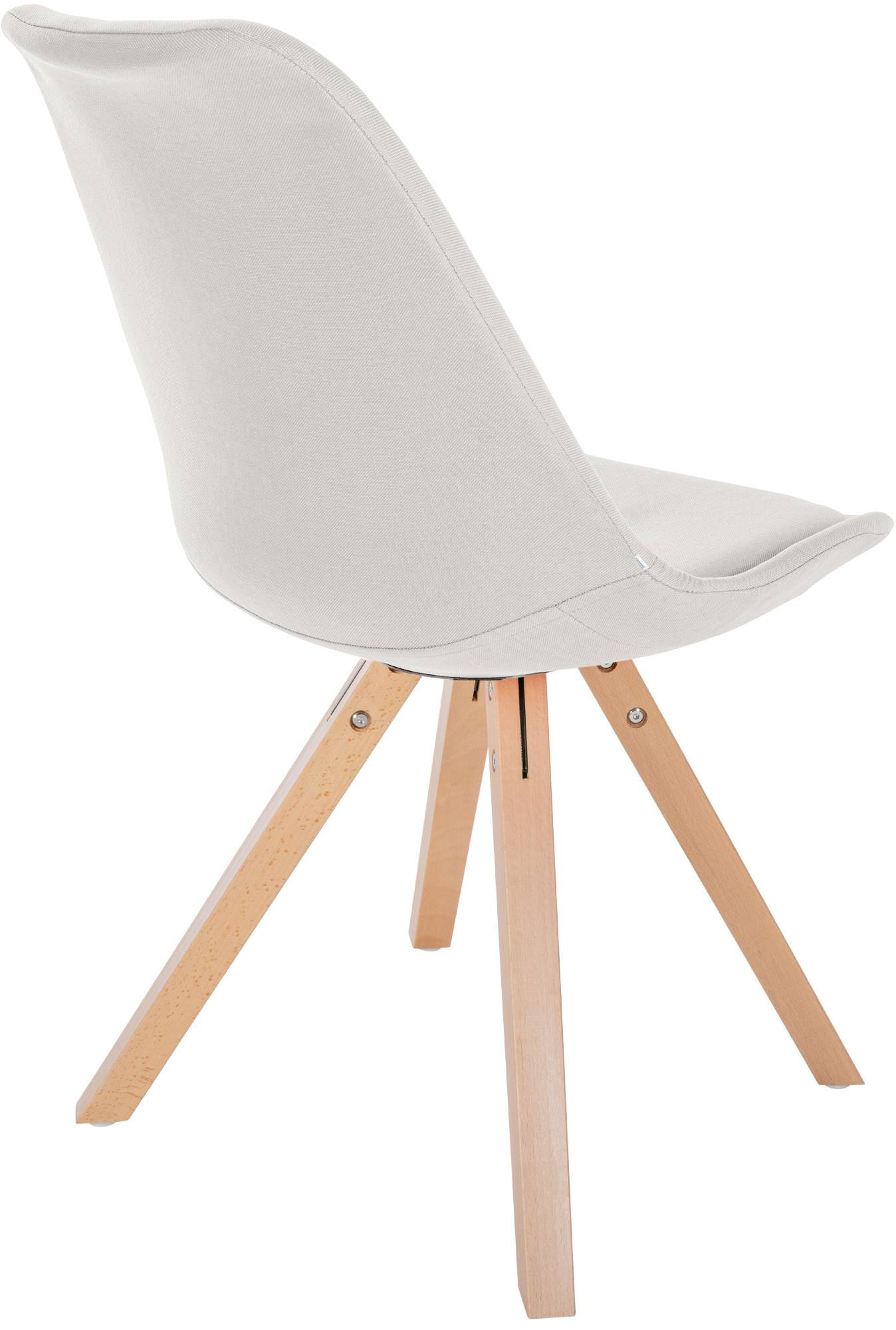 Chaise de salle à manger Sofia en Tissu avec Pieds en bois