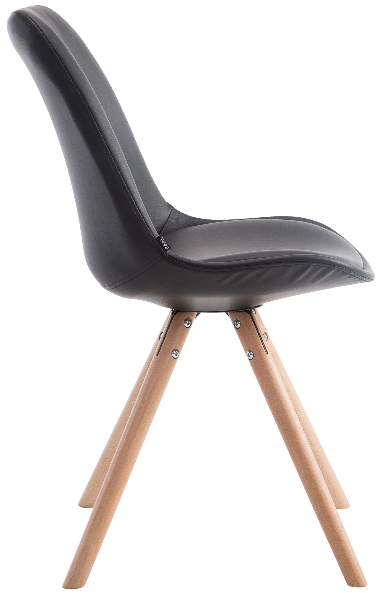 Chaise visiteur LAVAL similicuir pieds ronds