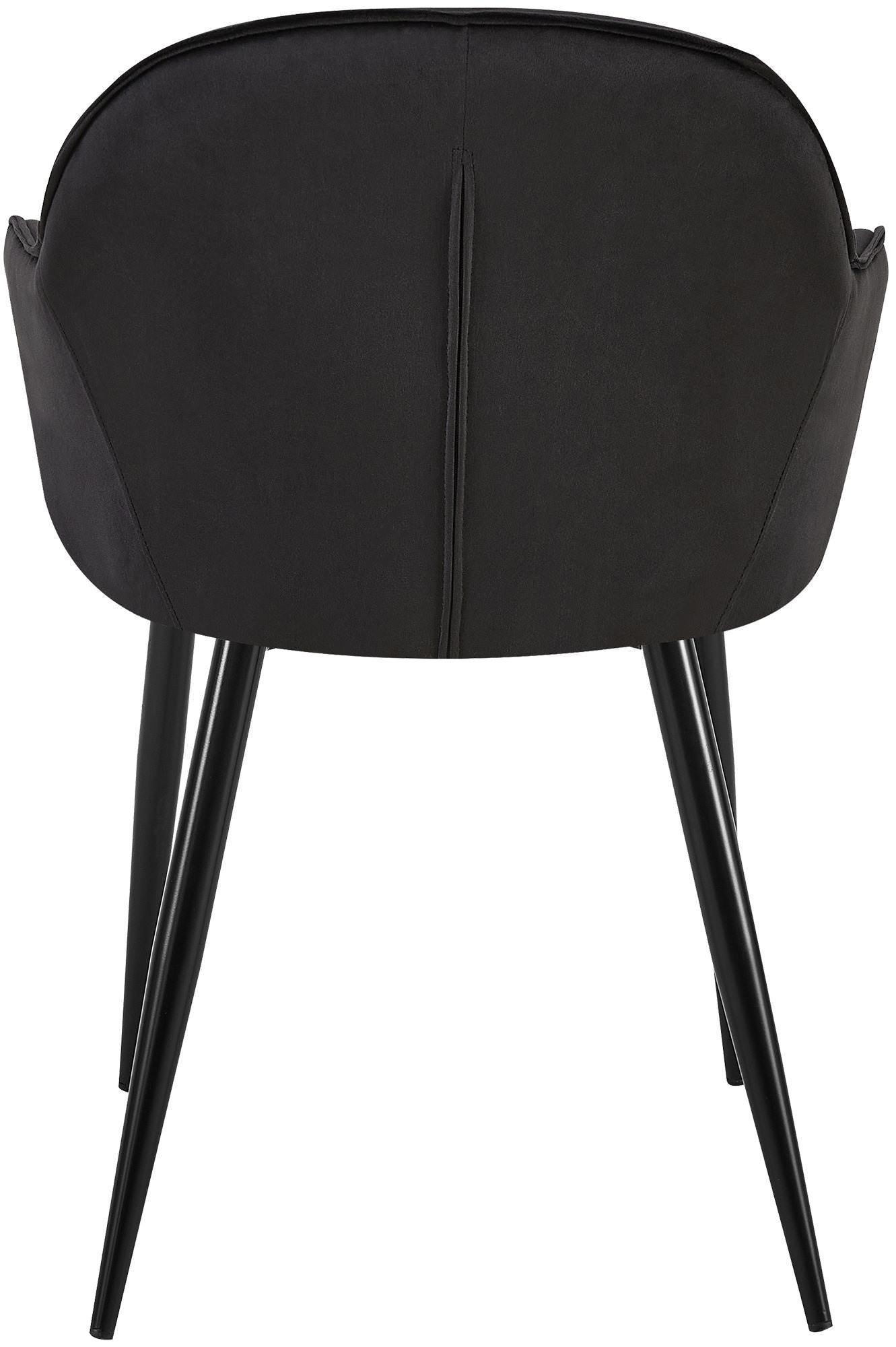 Lot de 2 chaises de salle à manger Boise velours
