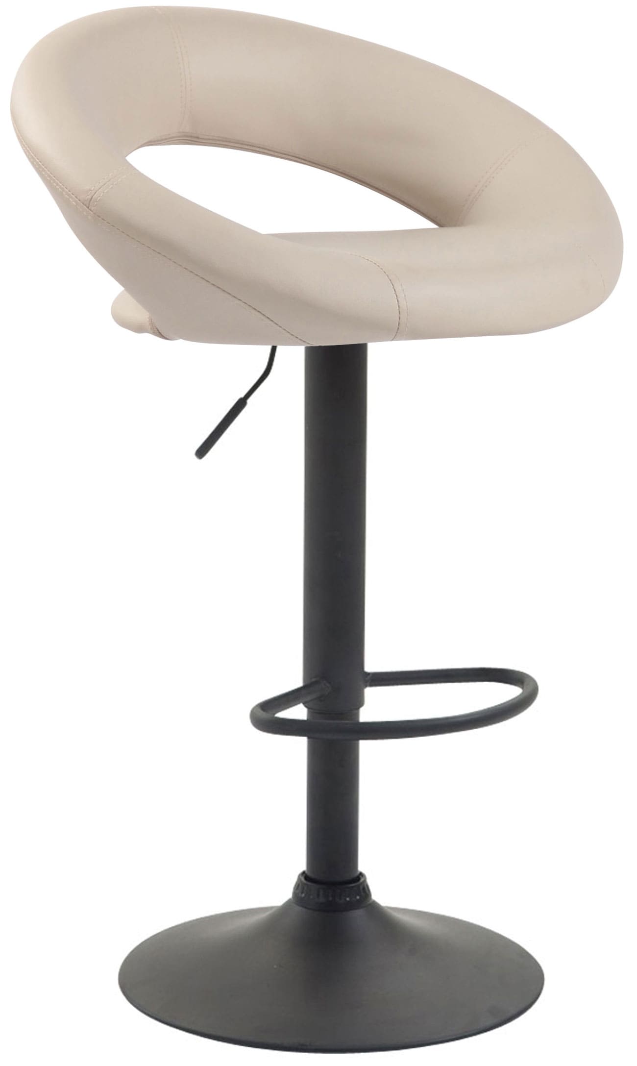 Lot de 2 Tabourets de bar Olinda en similicuir hauteur réglable et siège pivotant