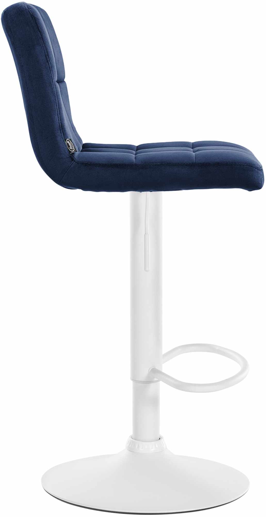 Lot de 2 tabourets de bar Peru velours