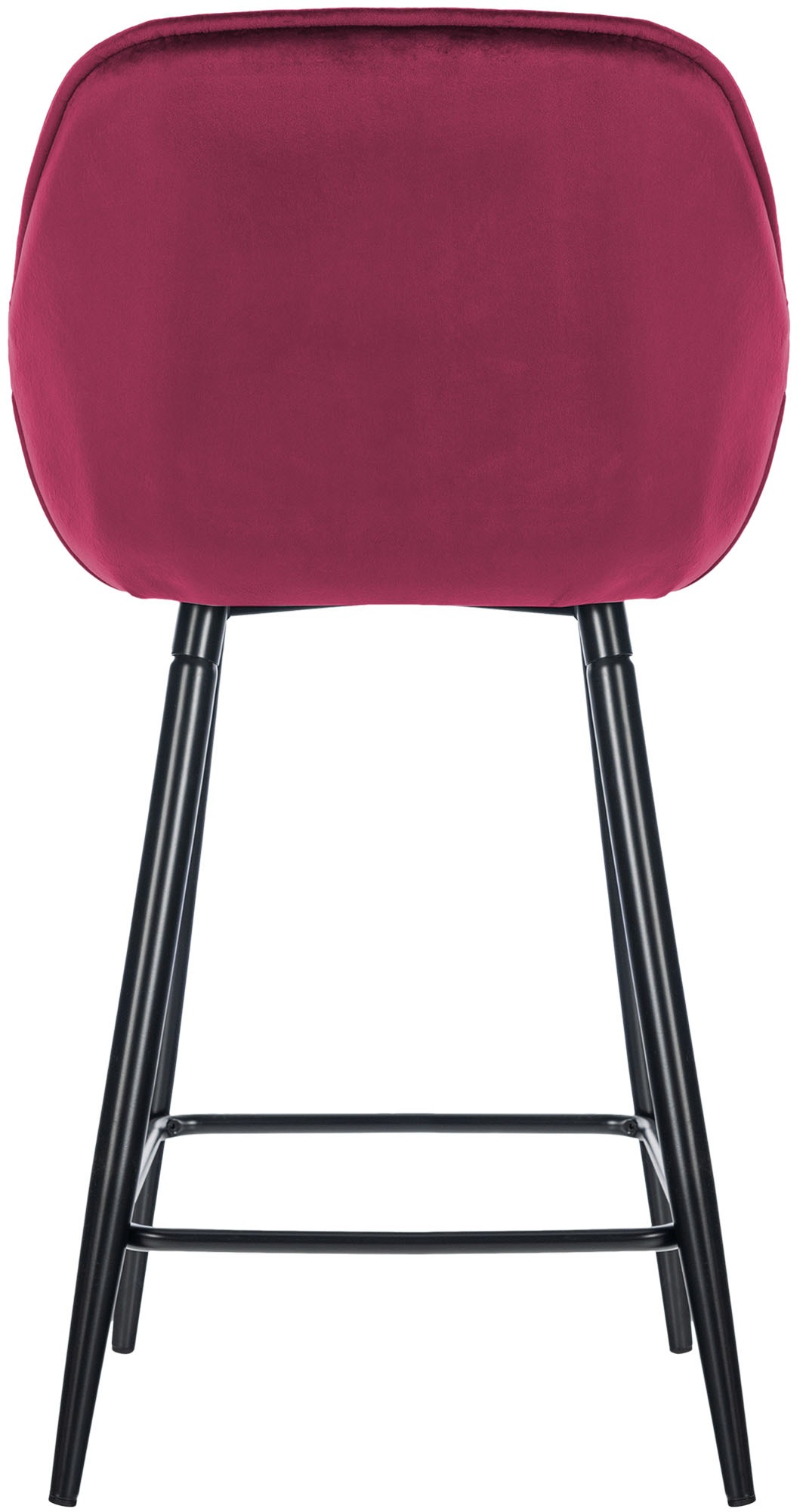 Tabouret de bar Gibson velours hauteur d'assise 76 cm
