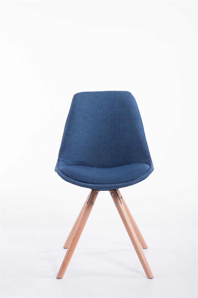 Chaise Toulouse tissu pieds ronds