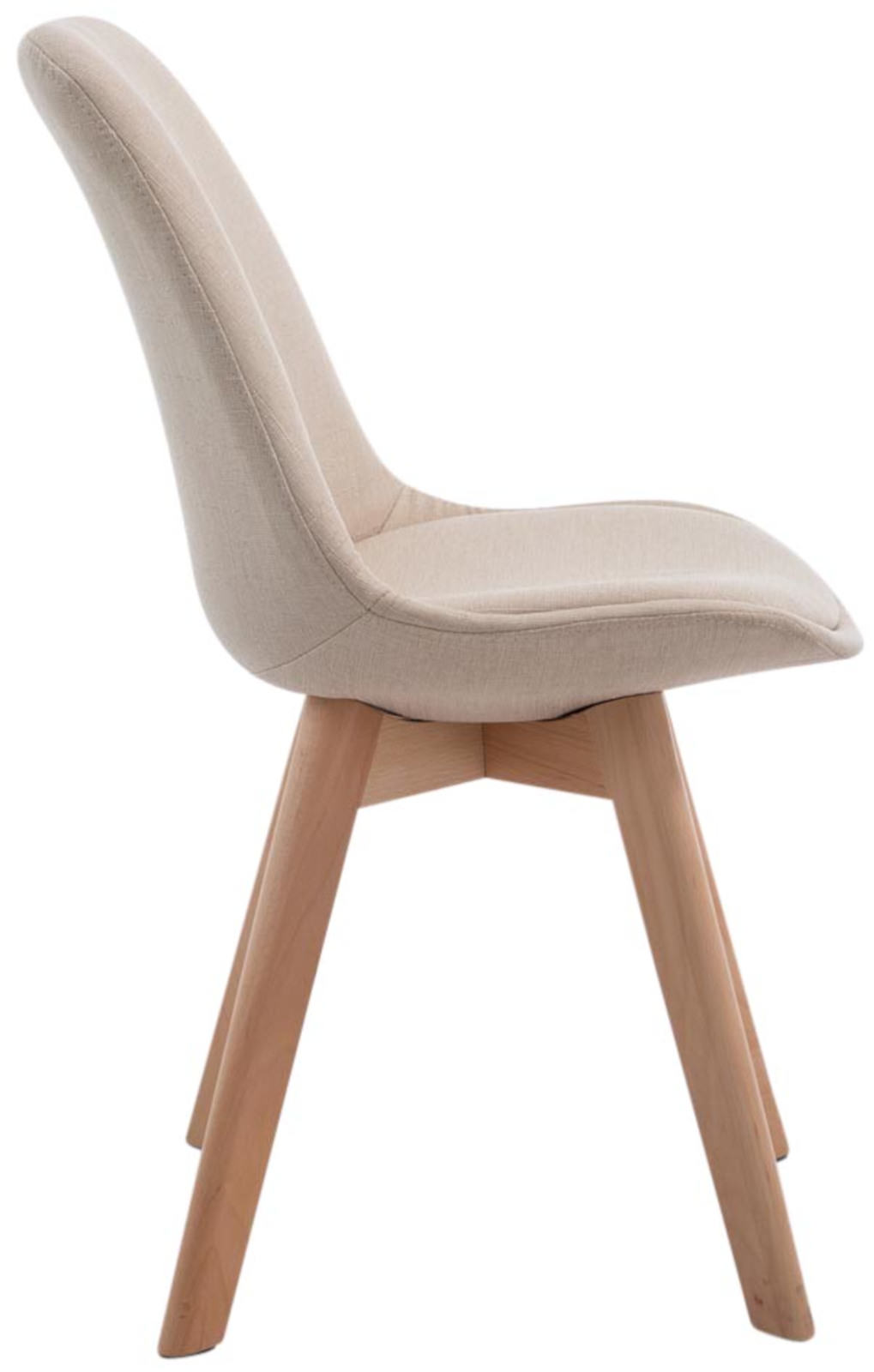 Lot de 4 chaises de salle à manger Borneo V2 en Tissu