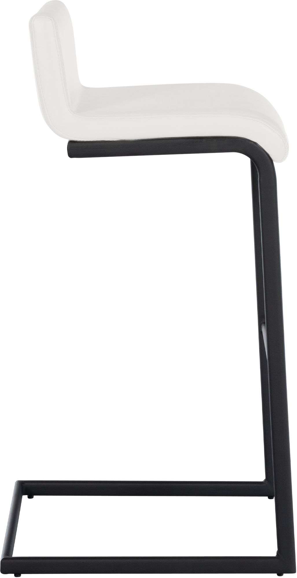 Lot de 2 Tabourets de Bar Newport, Piétement Métallique Noir