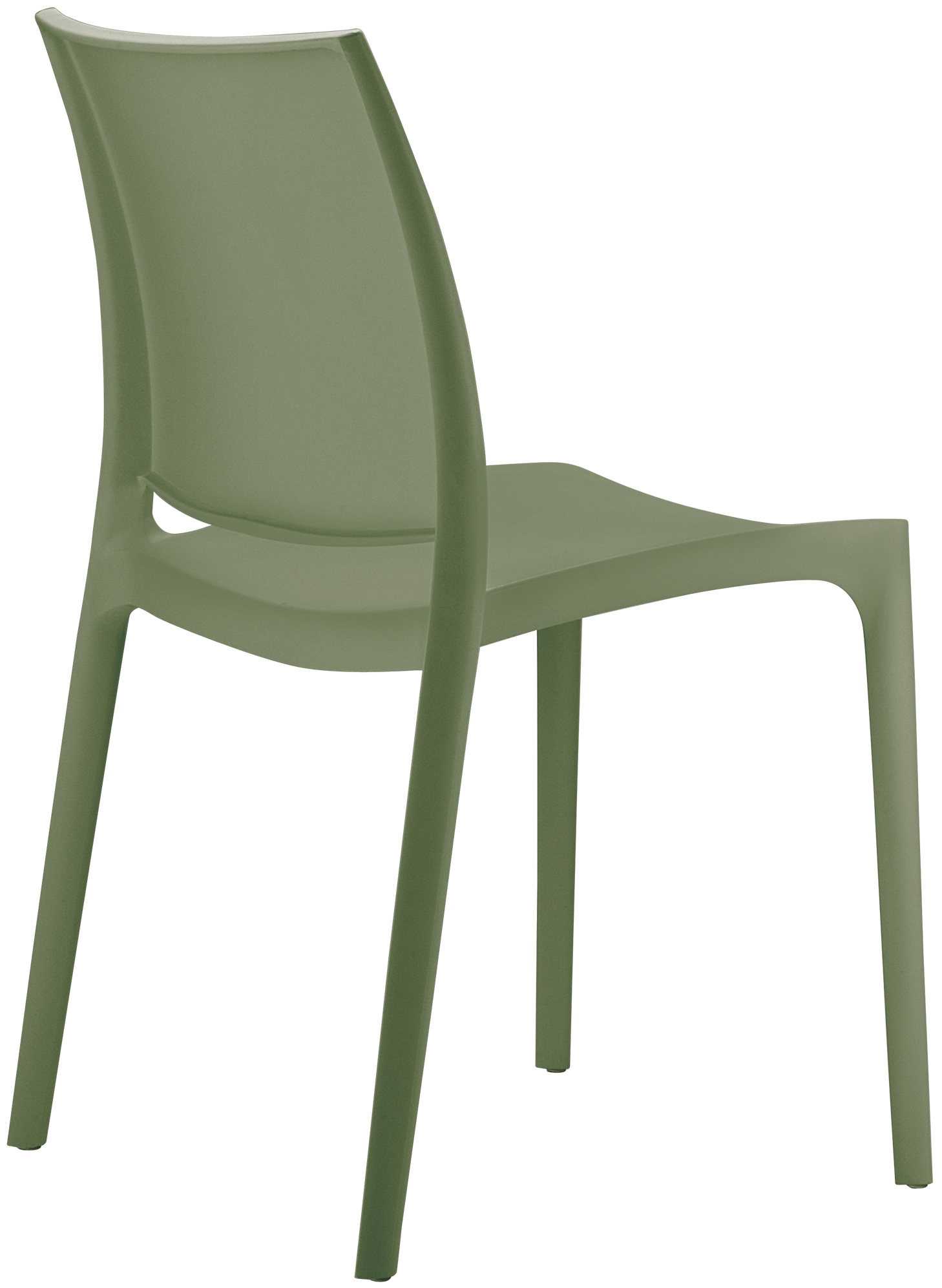Lot de 2 chaises de jardin empilables Maya en plastique