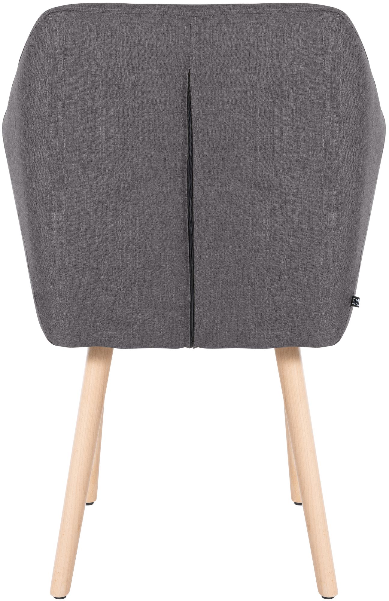 Chaise de salle à manger Utrecht en tissu avec pieds en bois