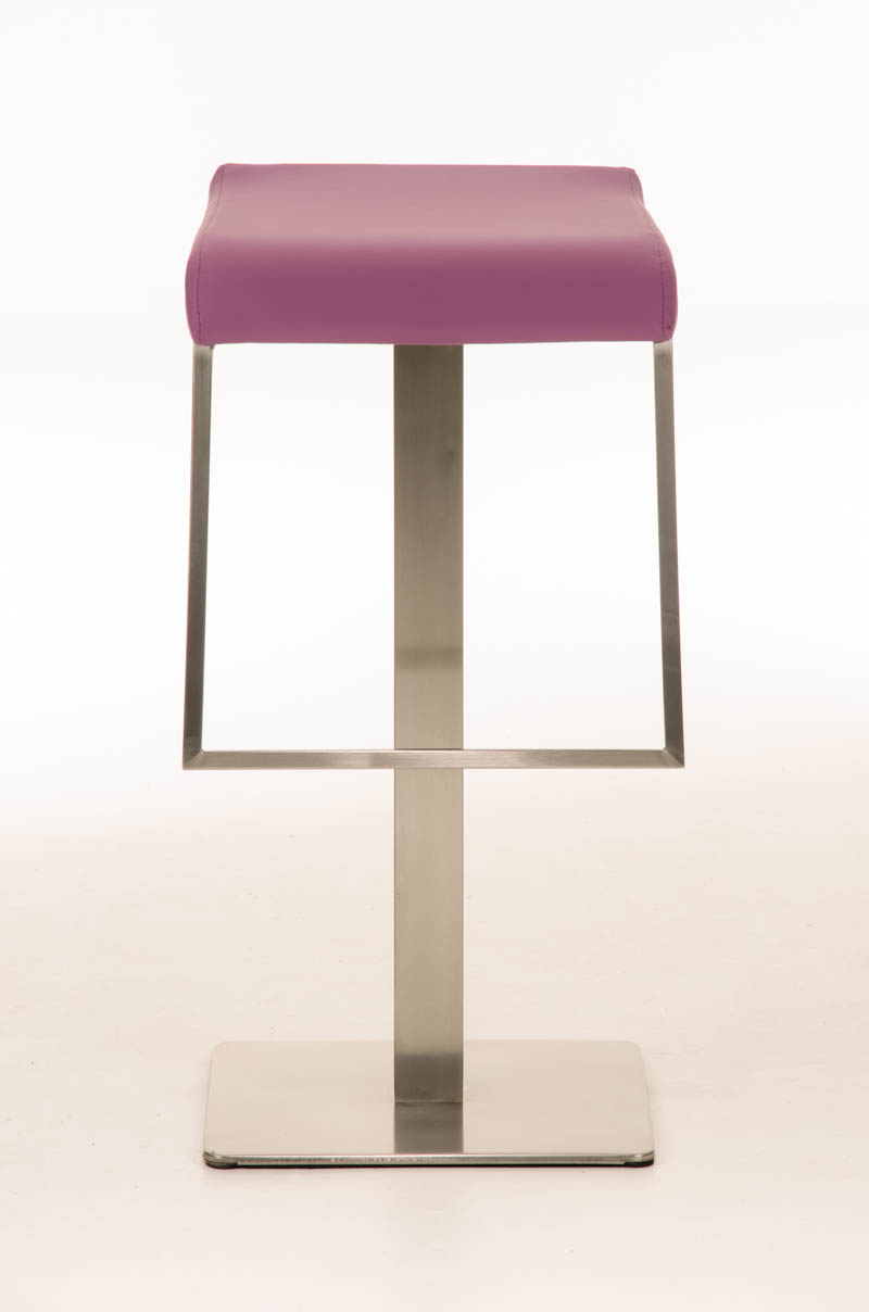 Tabouret de bar Lameng E78 en Similicuir pied en métal