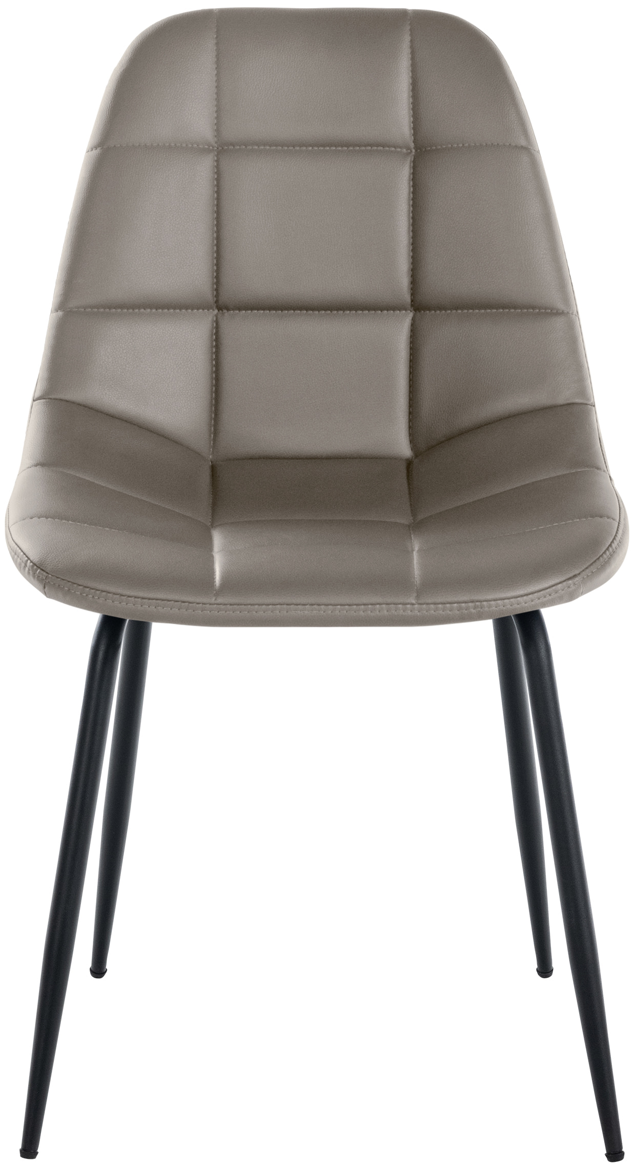 Chaise de salle à manger Tom avec Pieds en métal noir