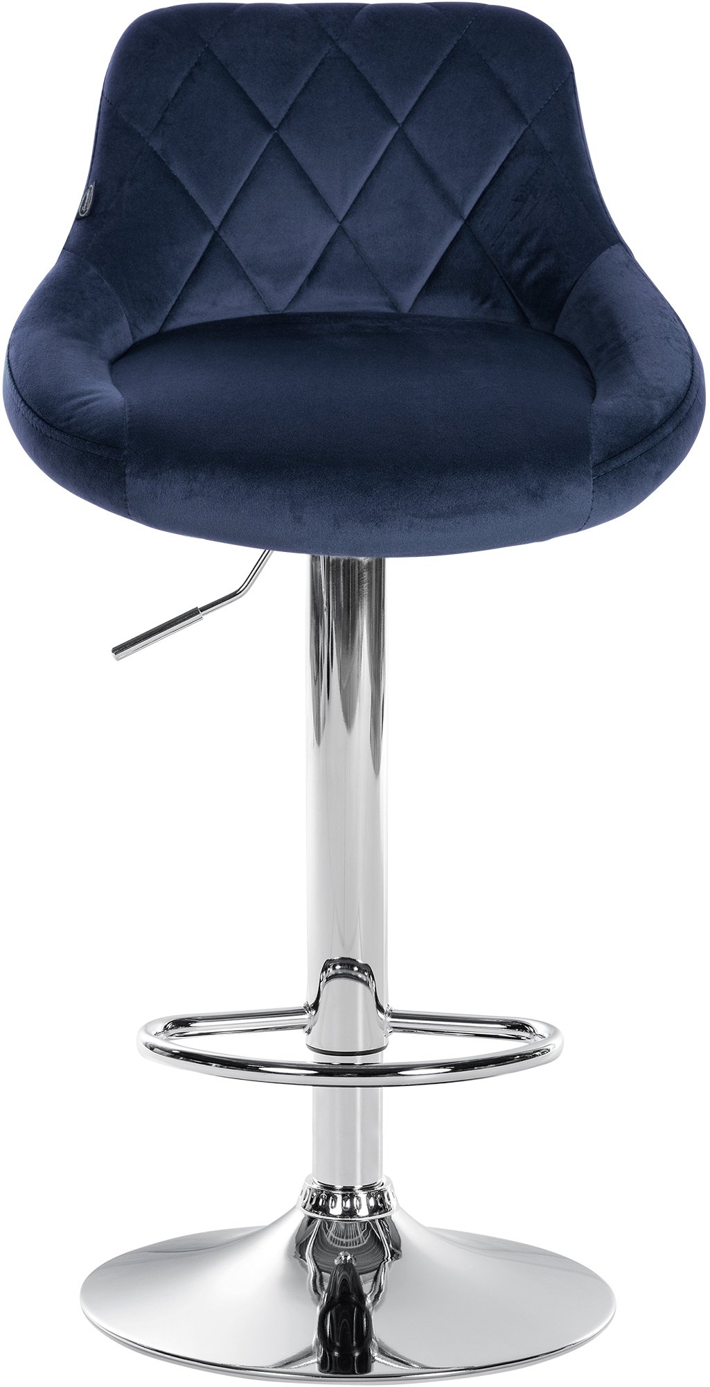 Lot de 2 tabourets de bar Lazio velours