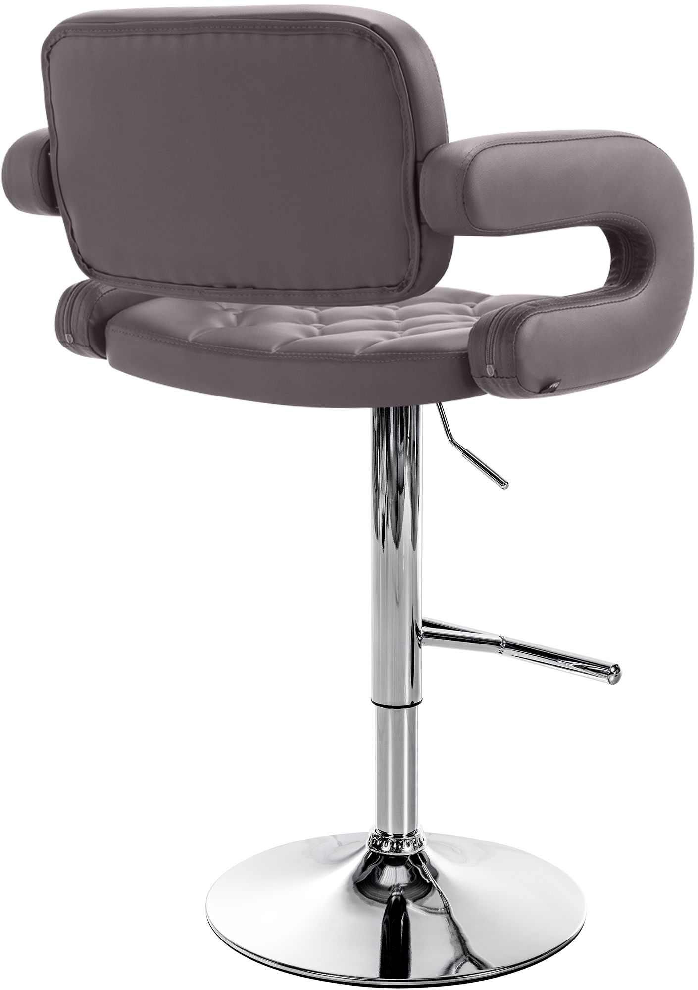 Tabouret de bar Dublin similicuir avec pied en métal
