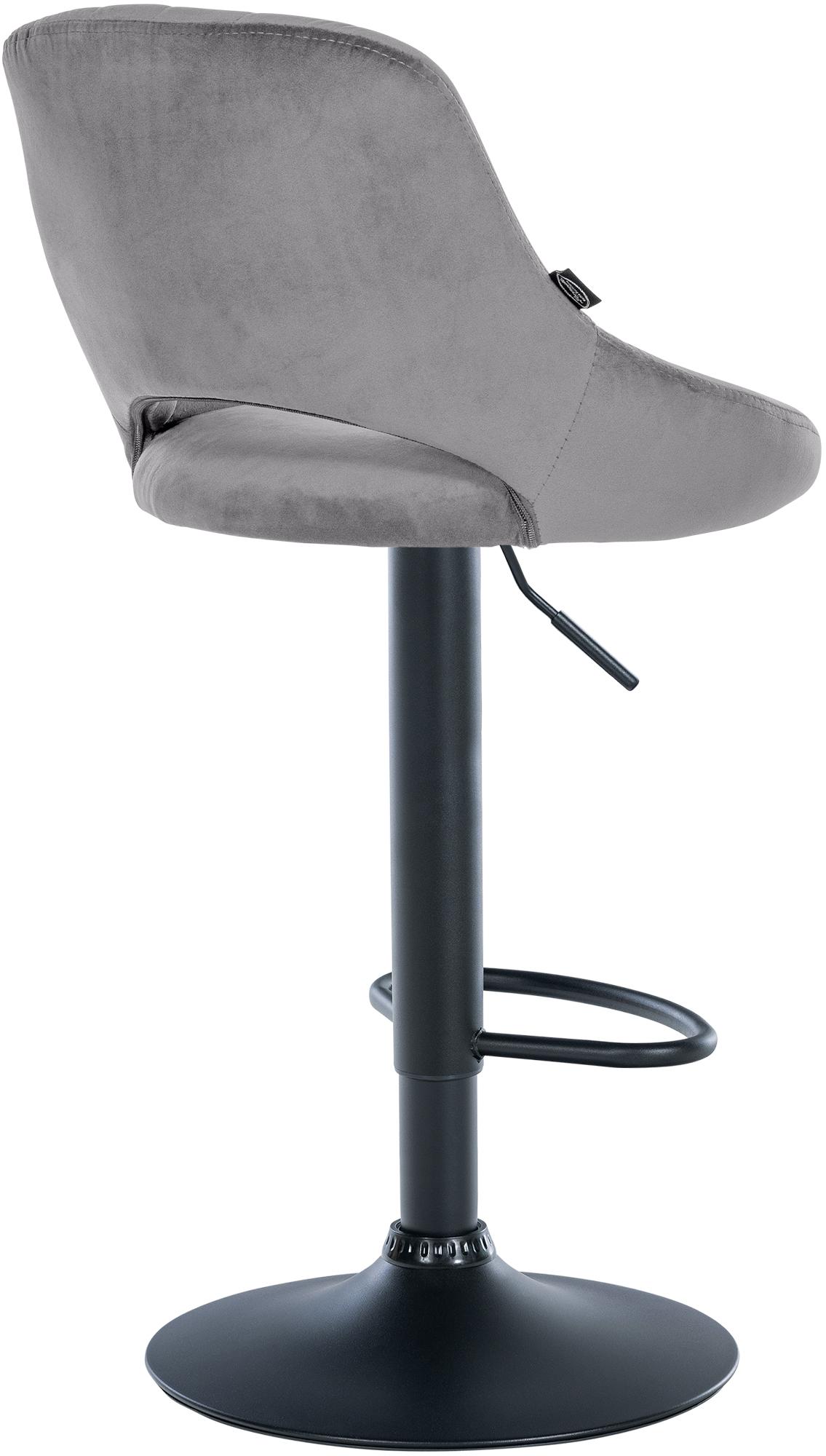 Lot de 2 tabourets de bar Milet en velours