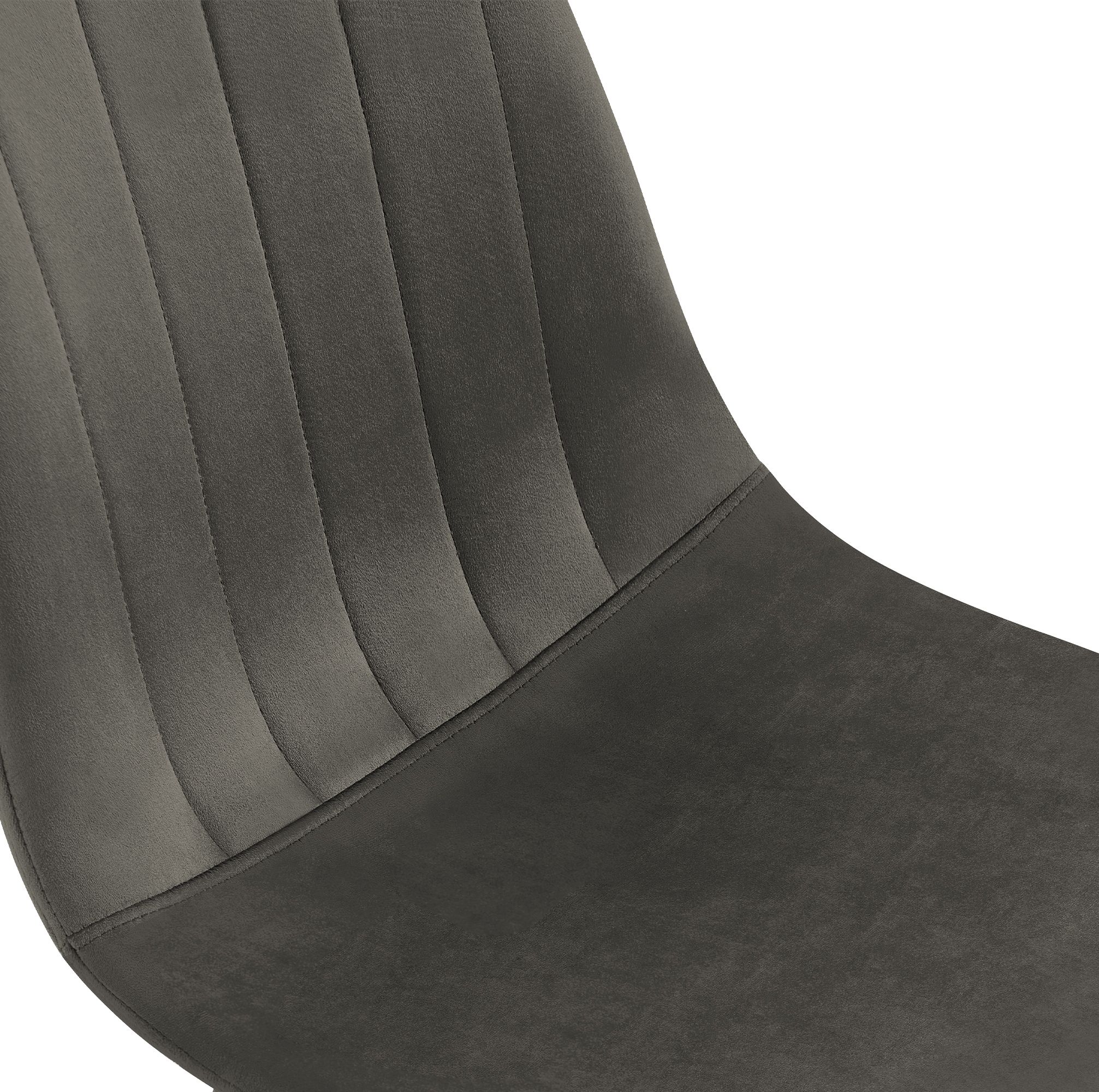 Lot de 4 chaises de salle a manger Baxter en velours