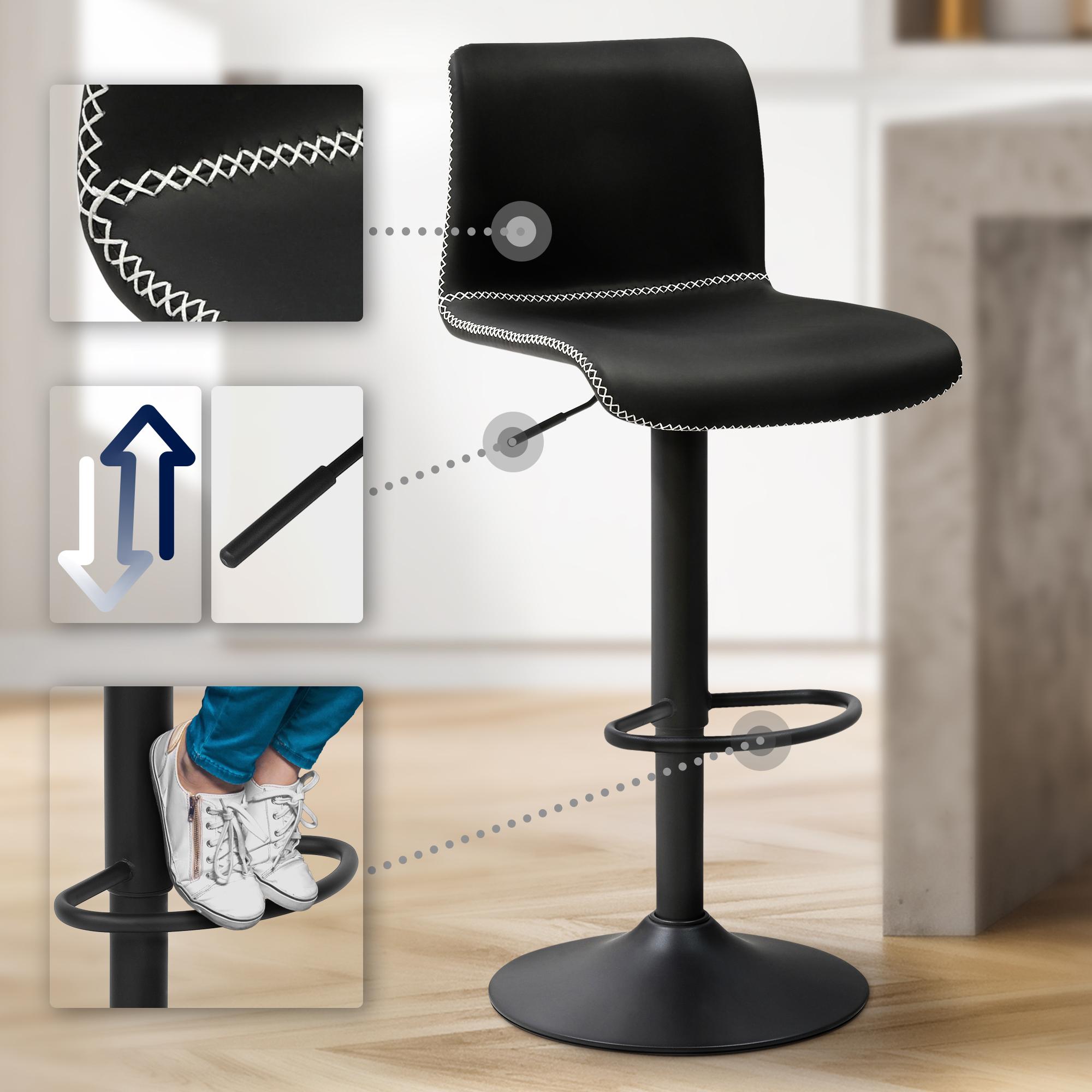 Tabouret de bar Henchy similicuir