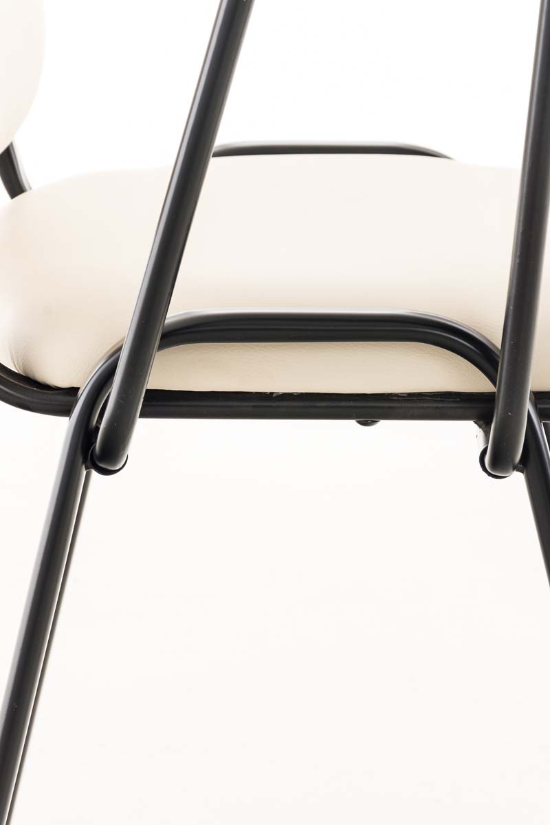 Chaise Ken en similicuir avec tablette rabattable