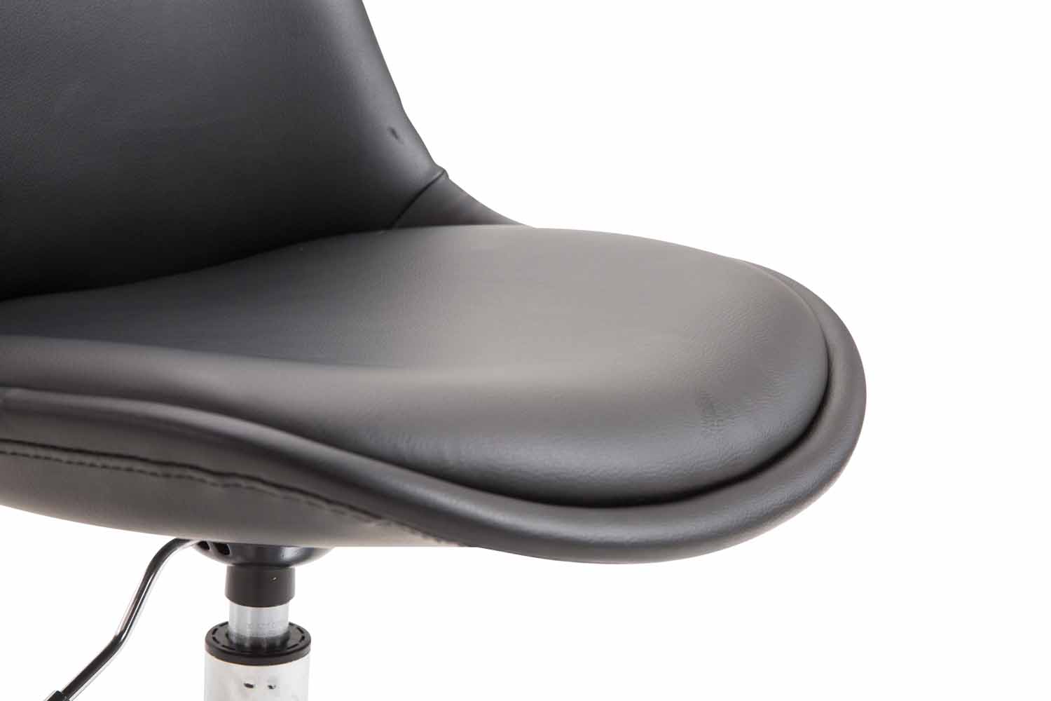 Chaise de salle à manger Maverick en similicuir avec pied trompette