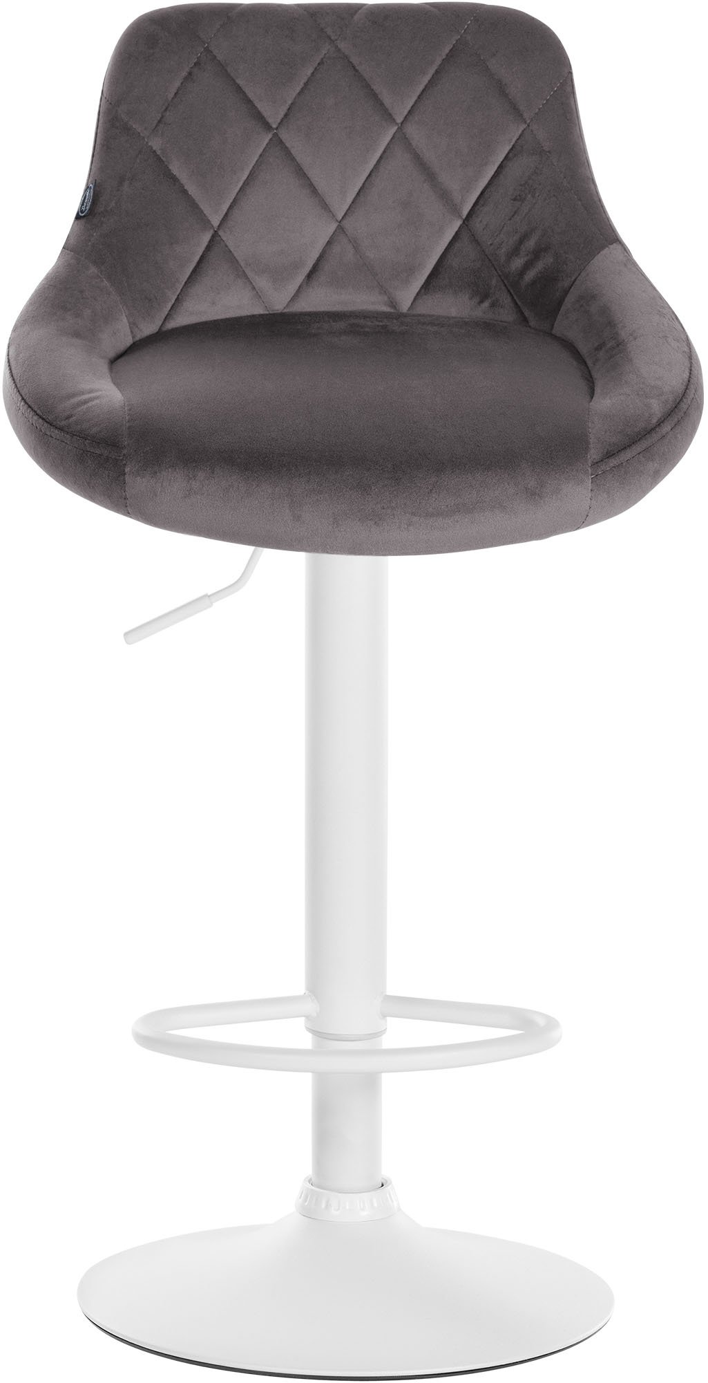 Lot de 2 tabourets de bar Lazio velours