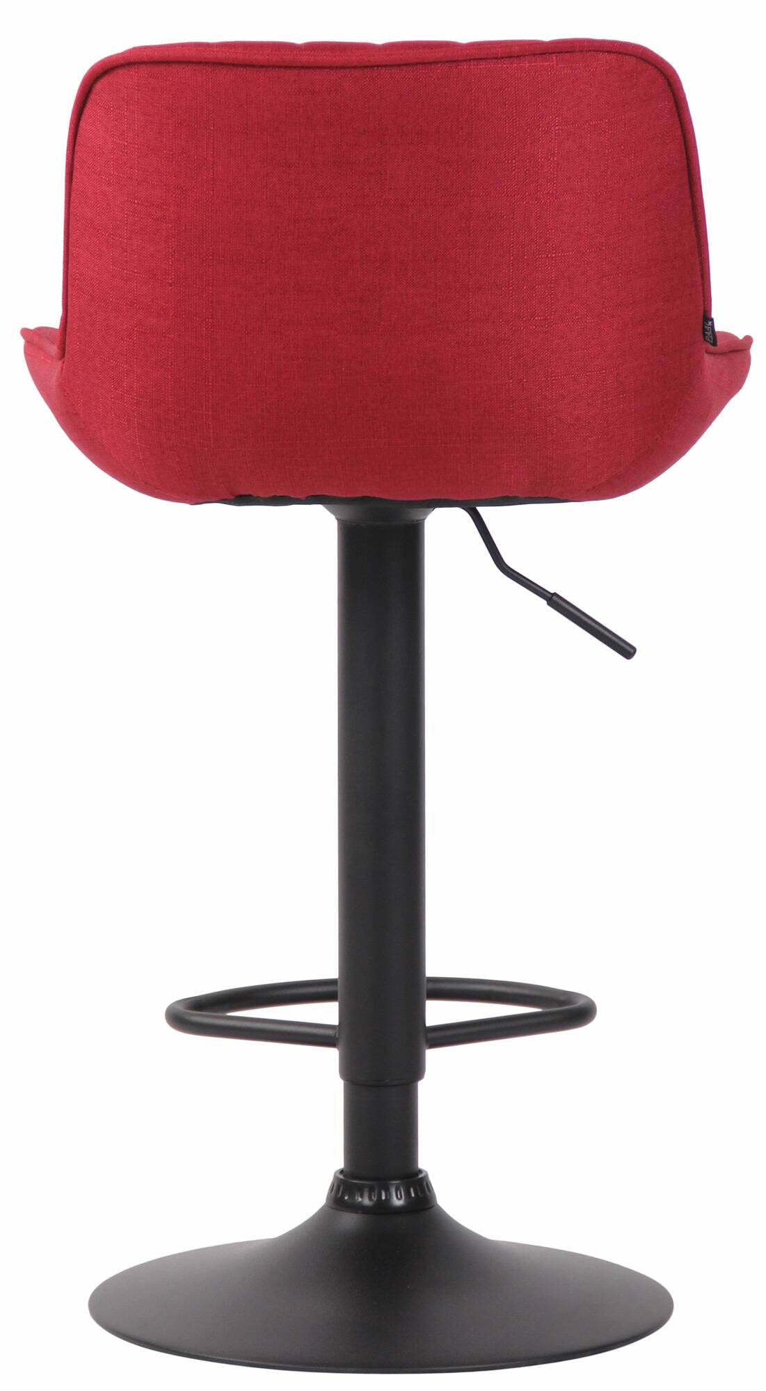 Lot de 2 Tabourets de bar Lentini en Tissu Pied trompette en Métal