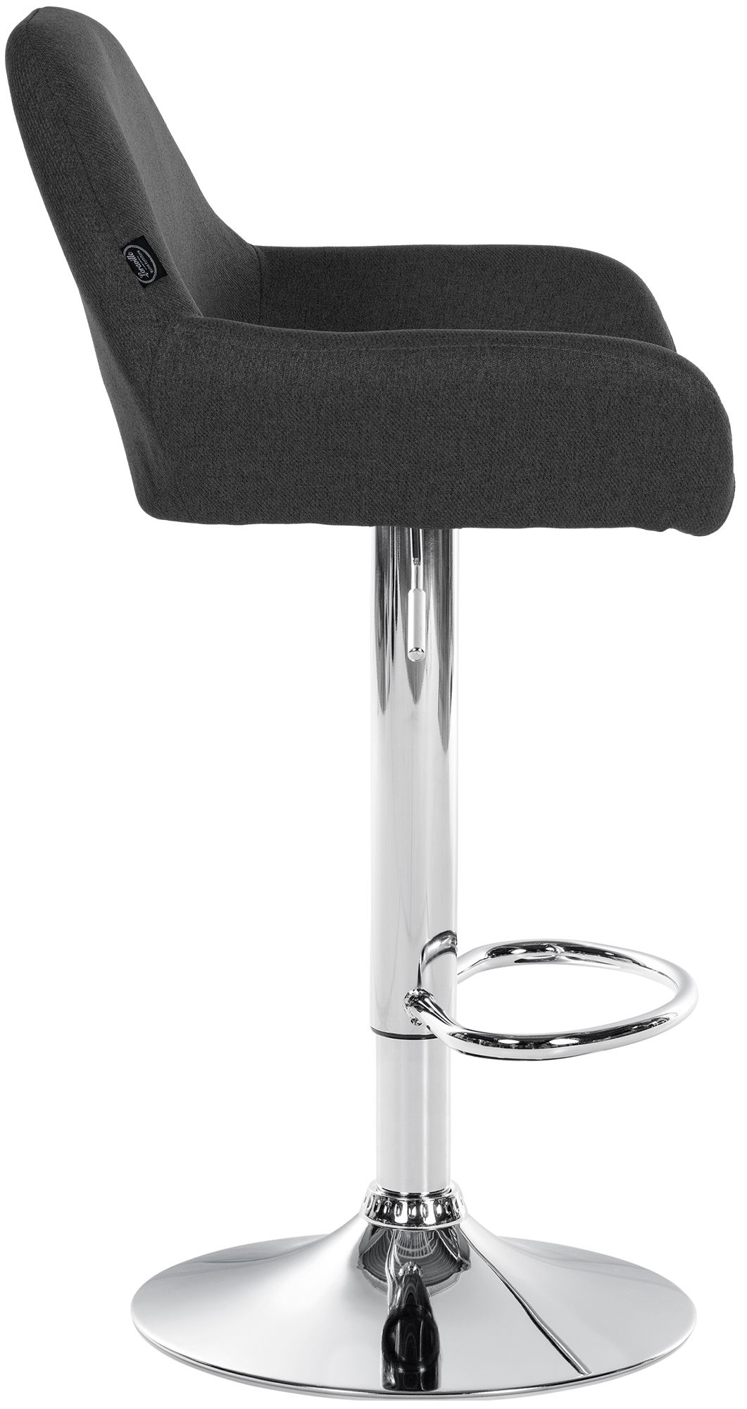 Lot de 2 tabourets de bar Braga en tissu