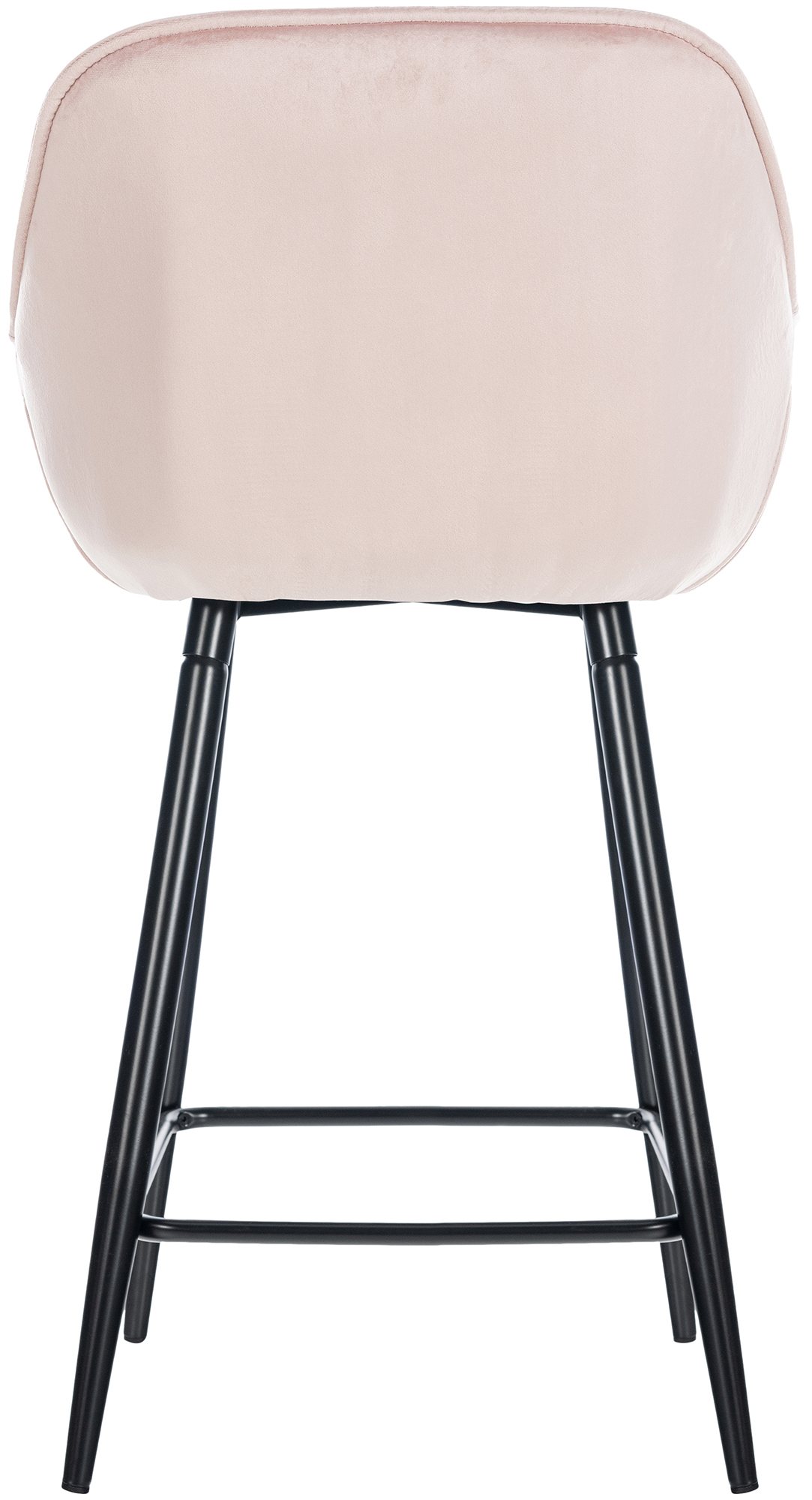 Tabouret de bar Gibson velours hauteur d'assise 76 cm