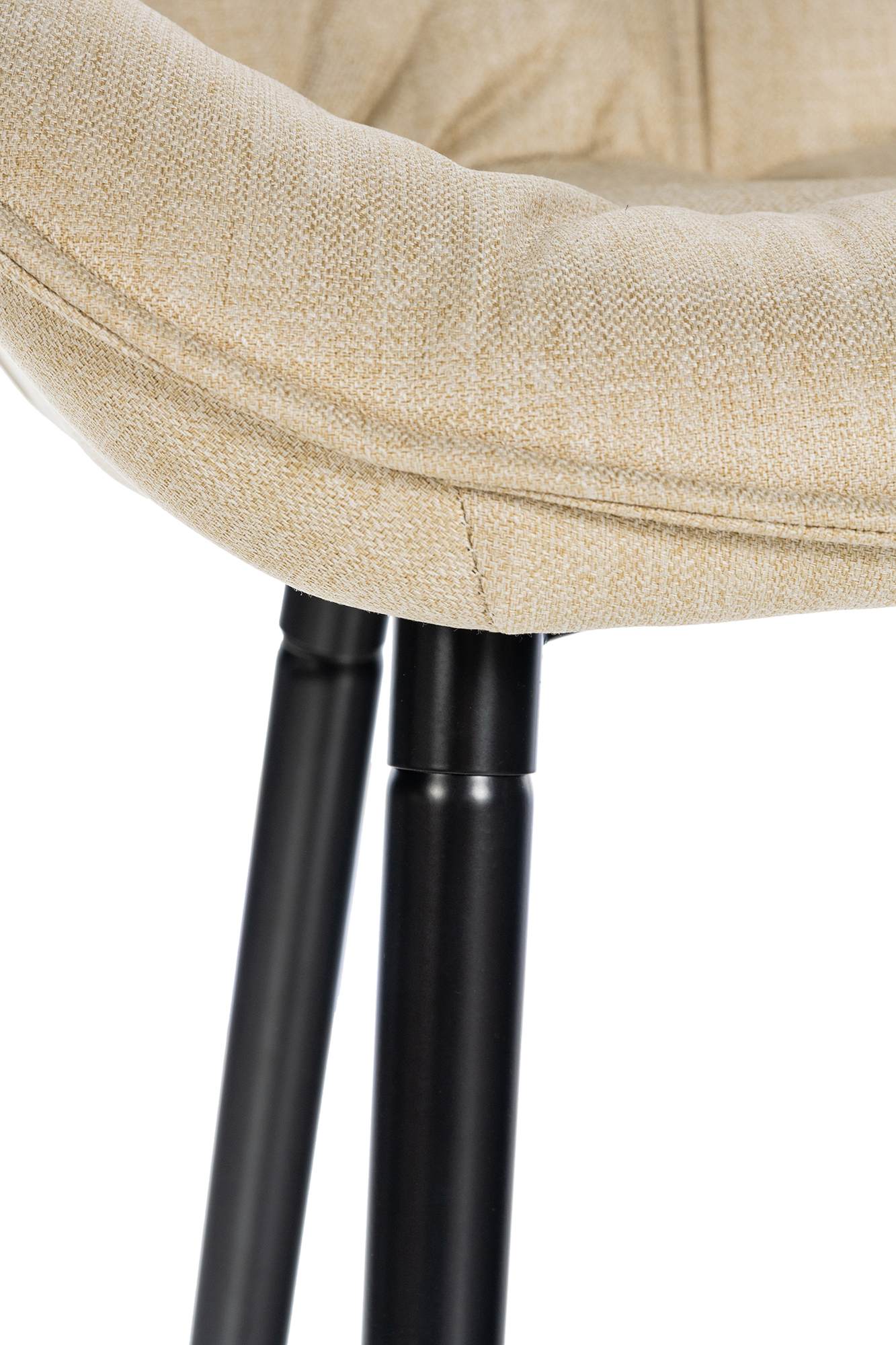 Lot de 2 Tabourets de bar Gibson avec Pieds en Métal