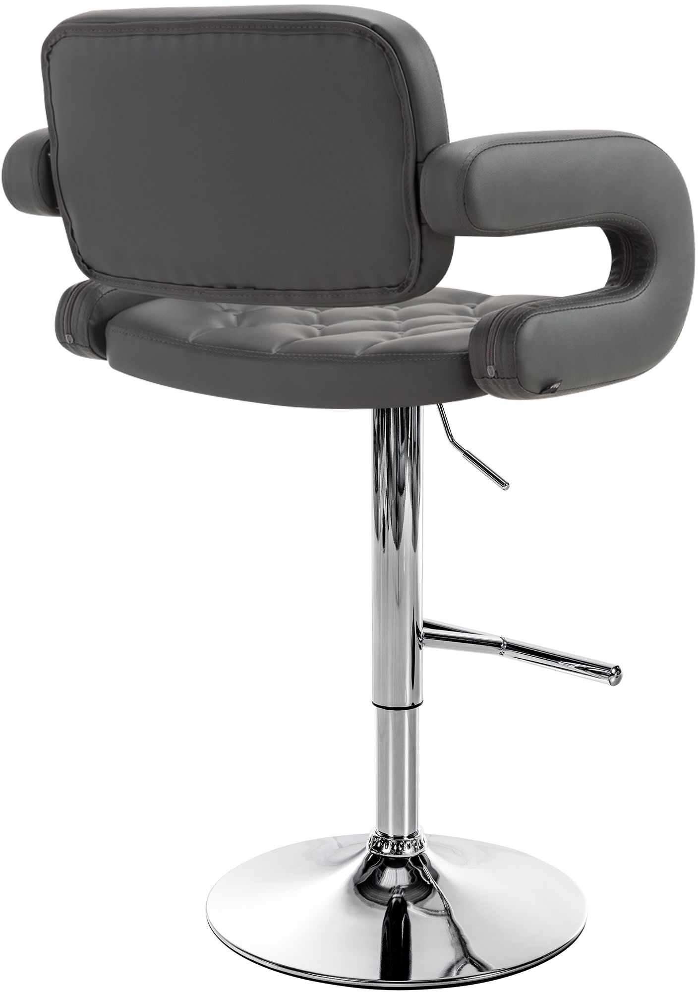 Tabouret de bar Dublin similicuir avec pied en métal