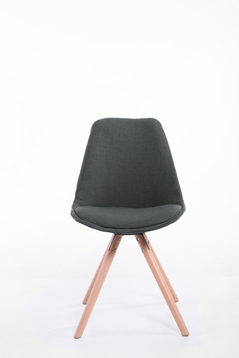 Chaise Toulouse tissu pieds ronds