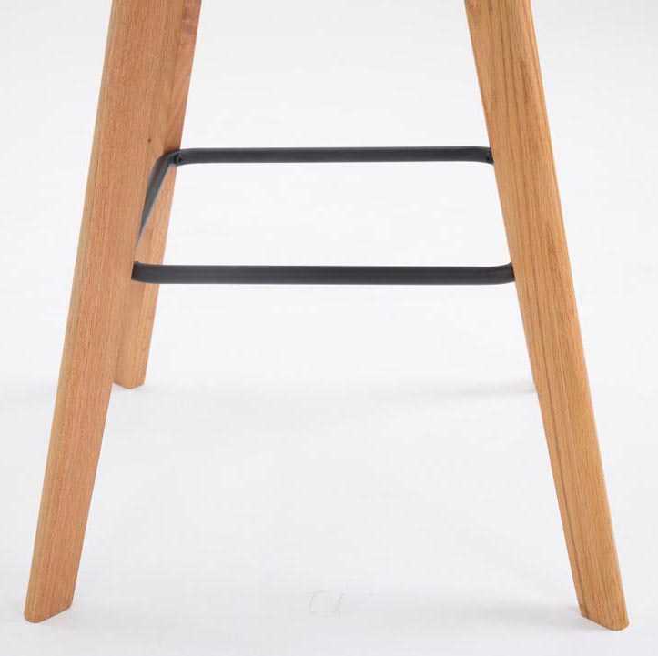 Lot de 2 tabourets de bar Metz en similicuir