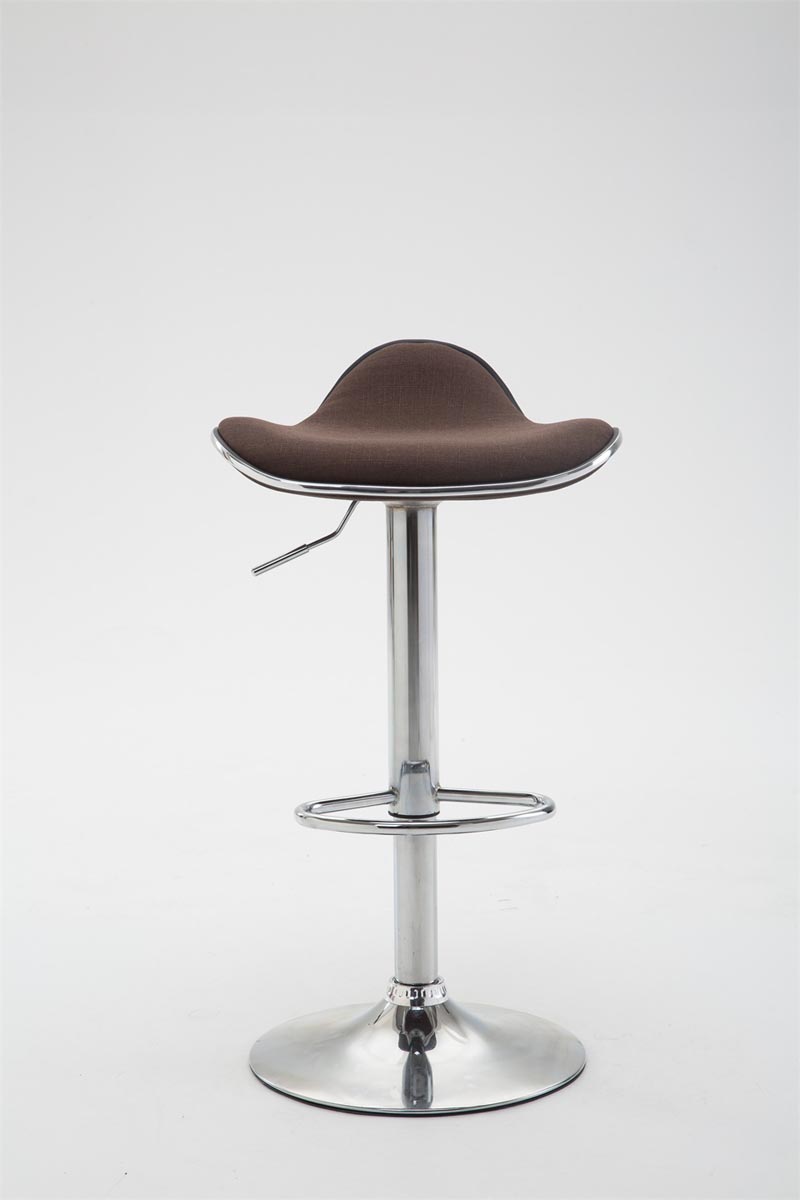 Tabouret de bar Shanghai tissu avec pied en métal