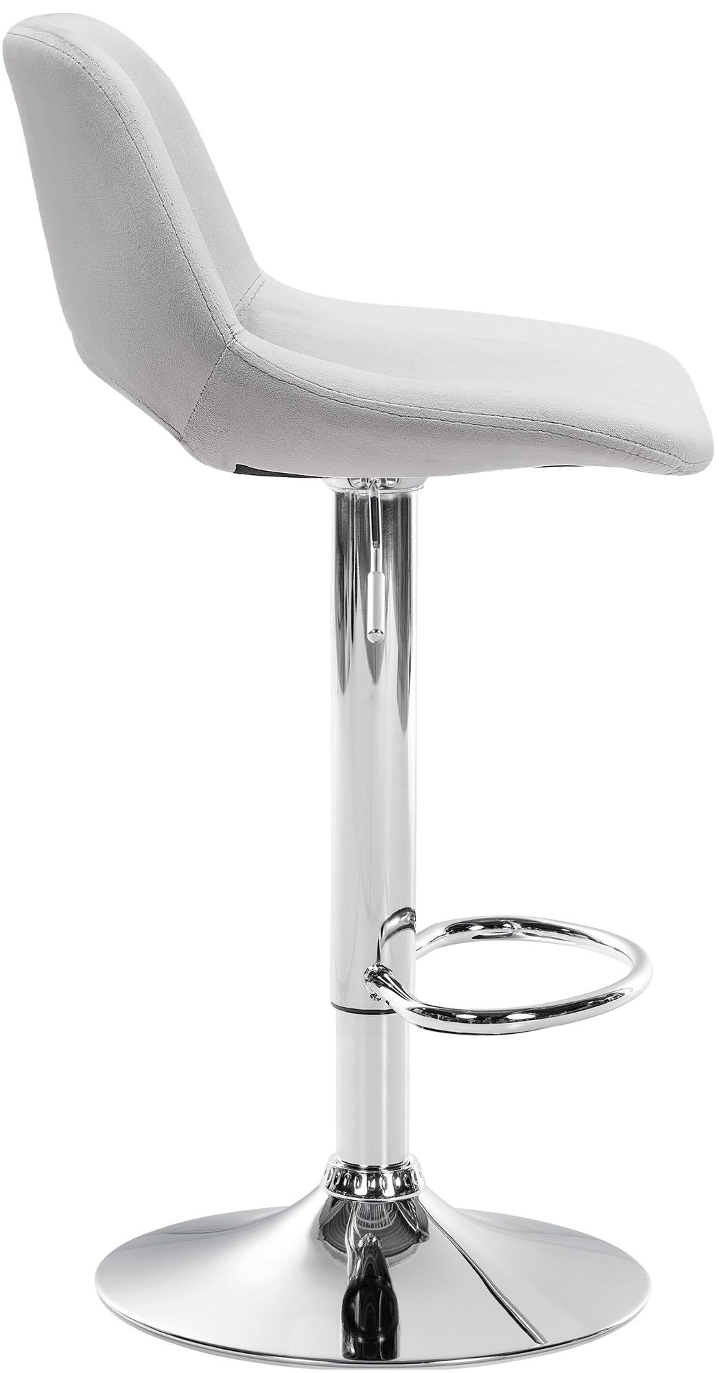 Lot de 2 tabourets de bar Camden velours