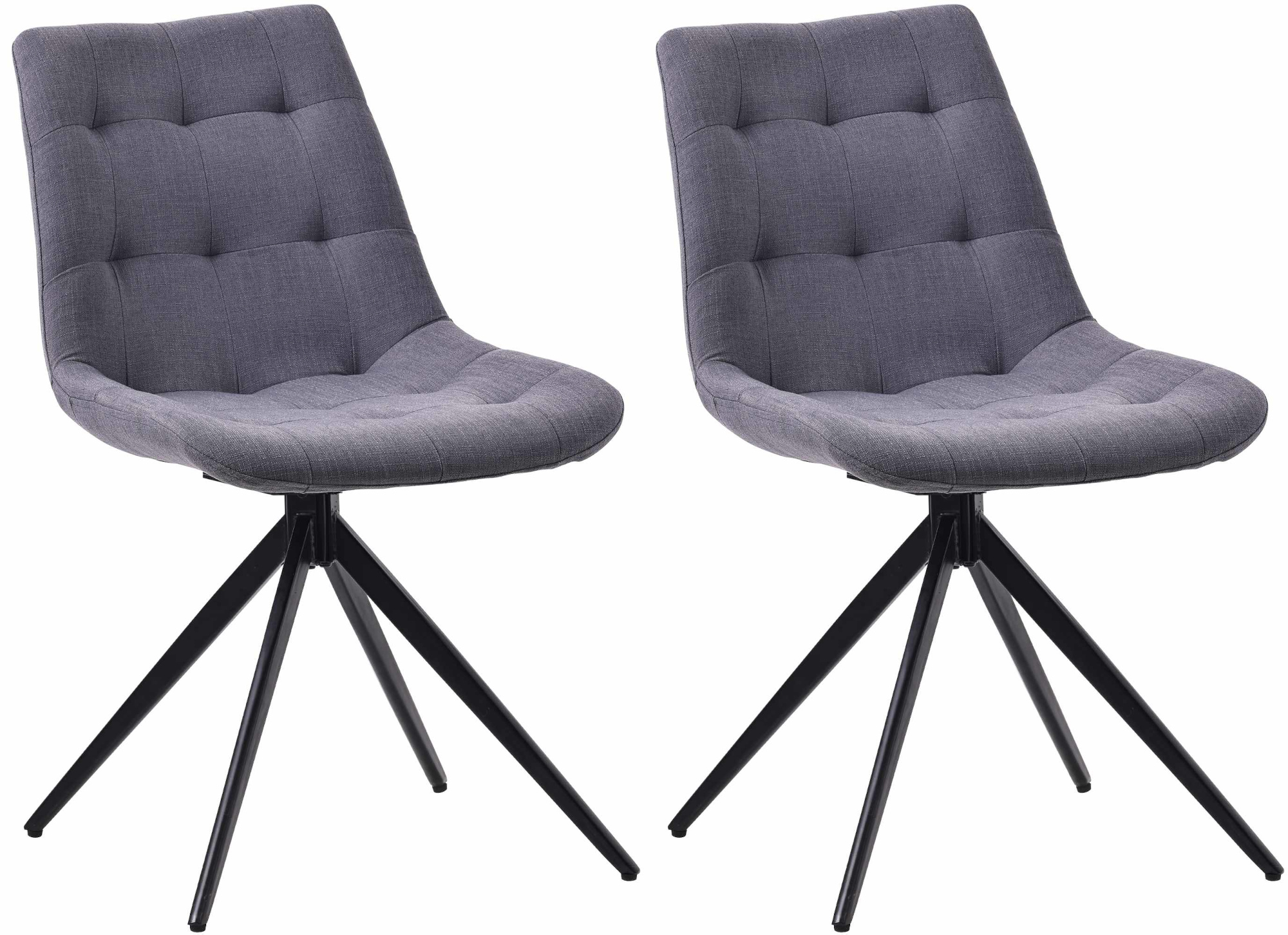 Lot de 2 chaises de salle à manger Merna