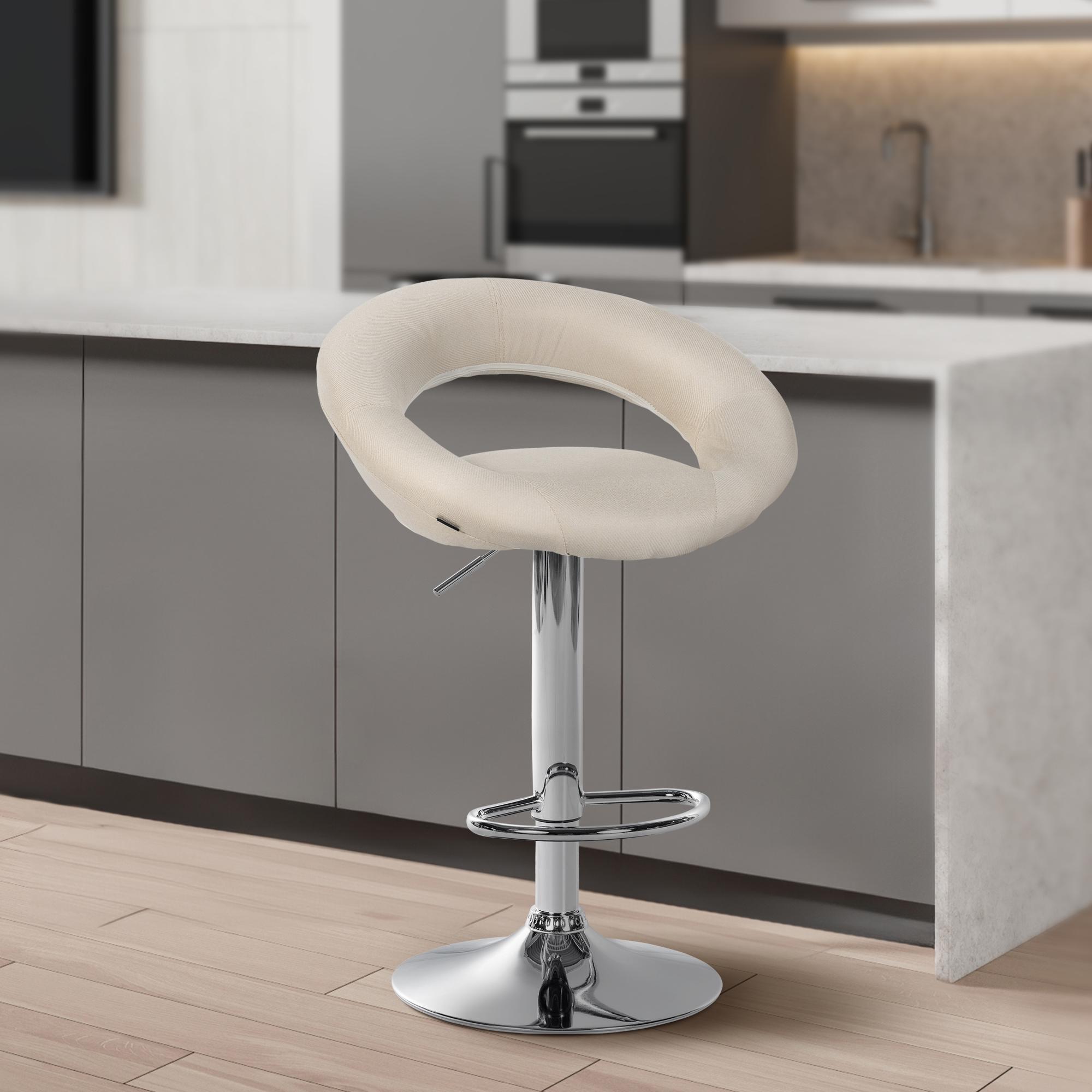 Tabouret de bar Olinda Tissu