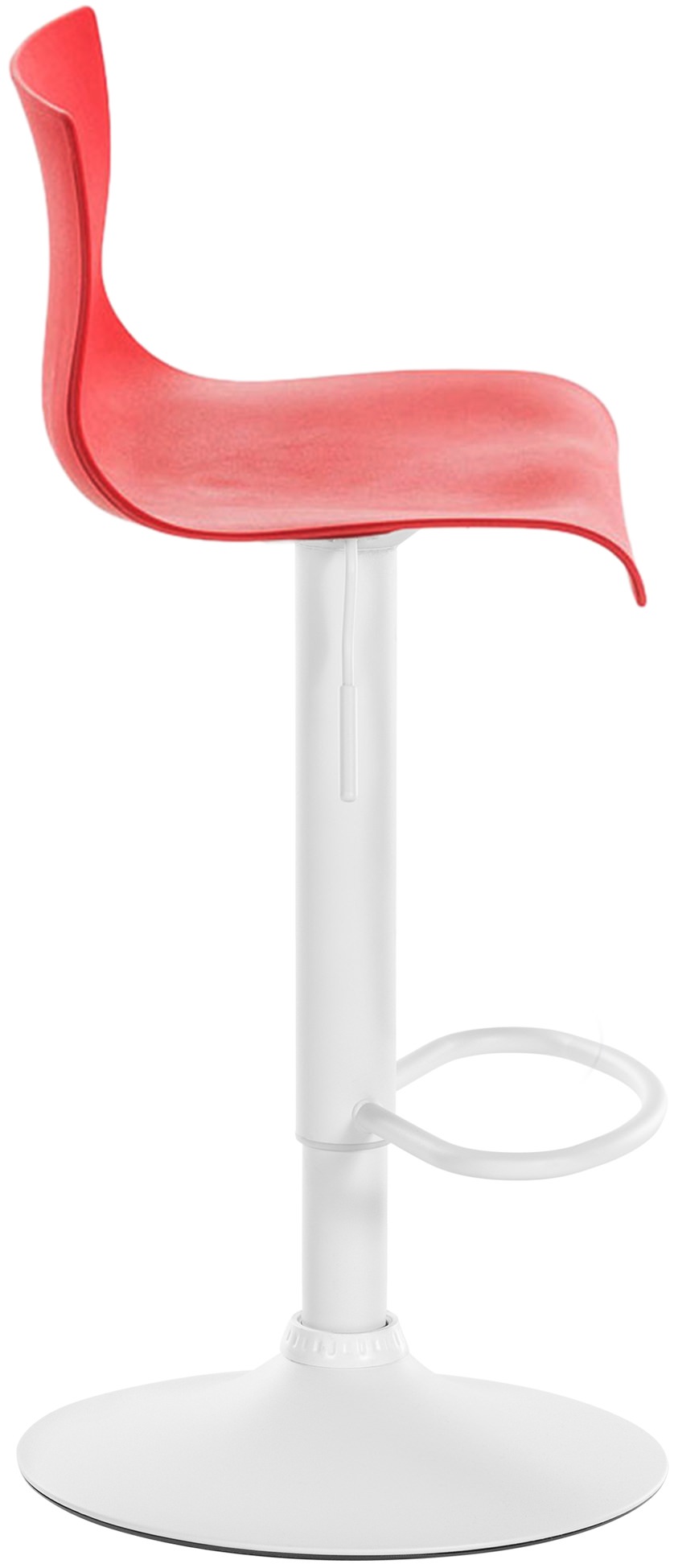 Tabouret de bar Hover Réglable en Hauteur Assise Plastique