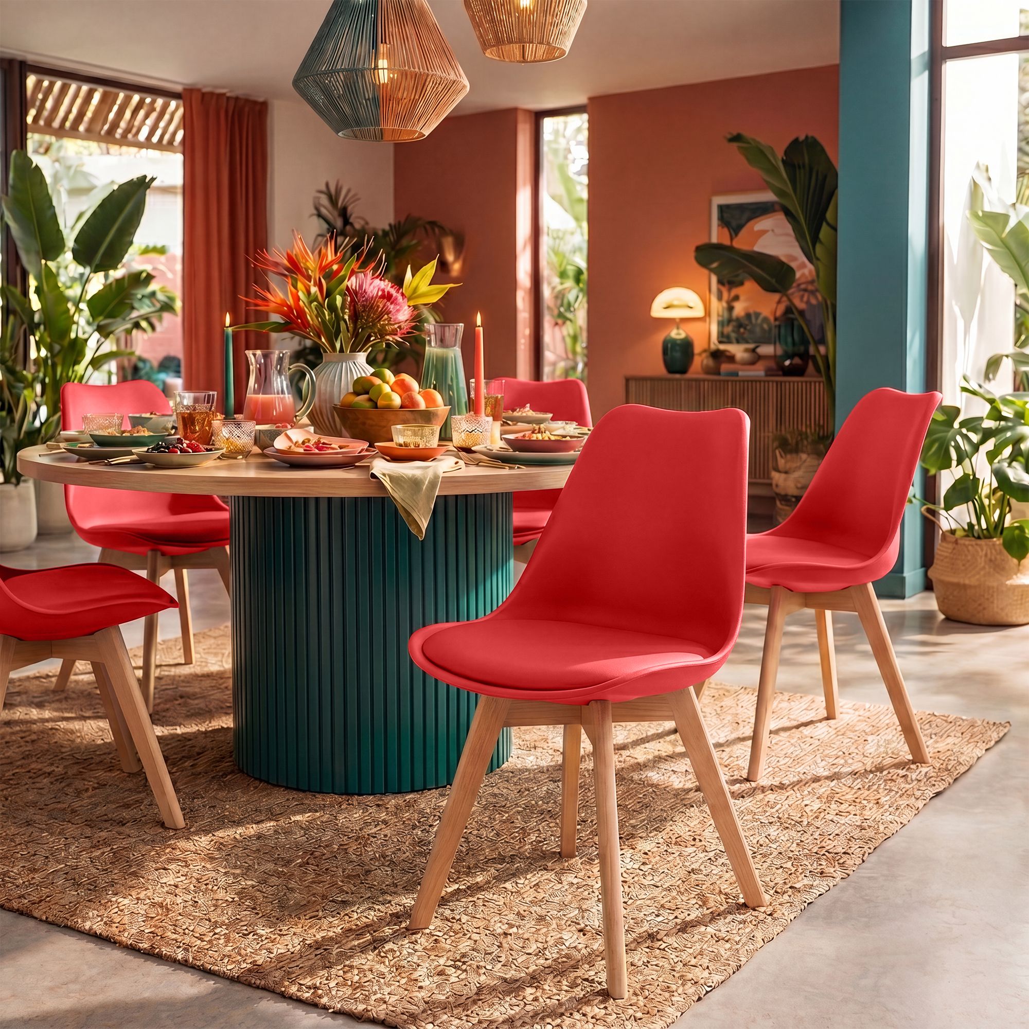 Chaise de salle à manger Linares : design élégant et confortable pour vos repas en famille ou entre amis