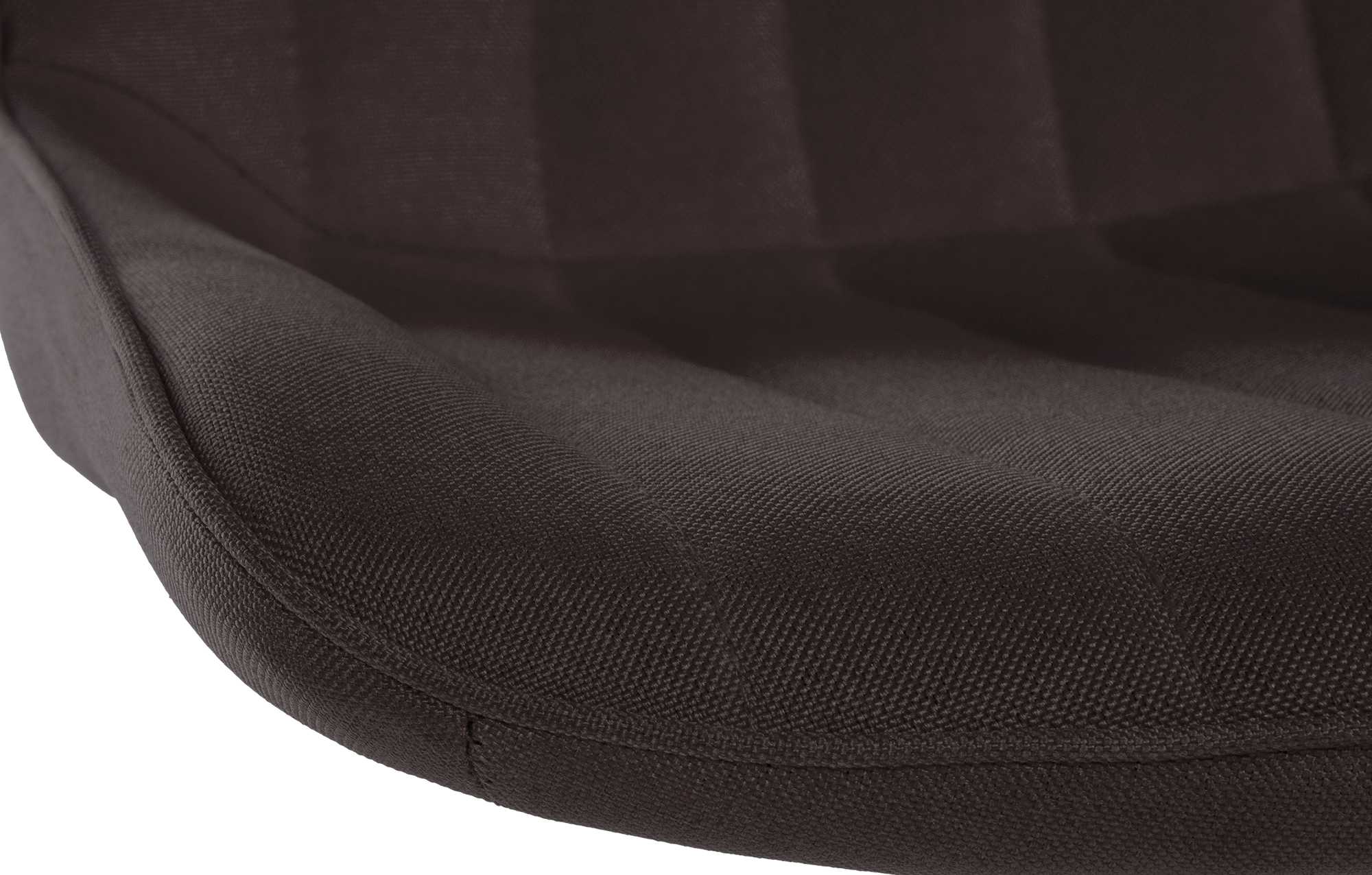Tabouret de bar Toni en Tissu Pied trompette en Métal