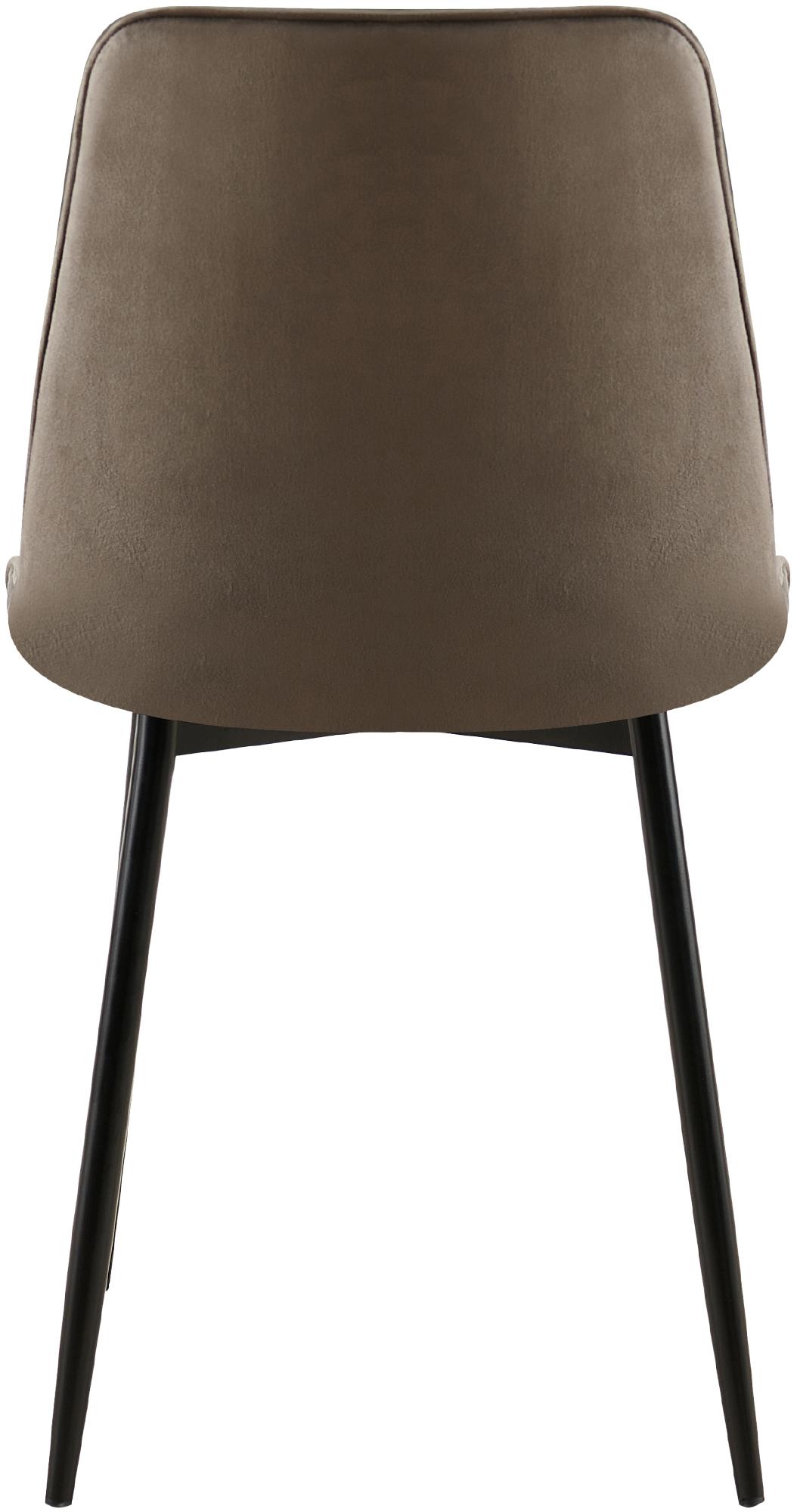 Chaise de salle à manger Gifford revêtement velours