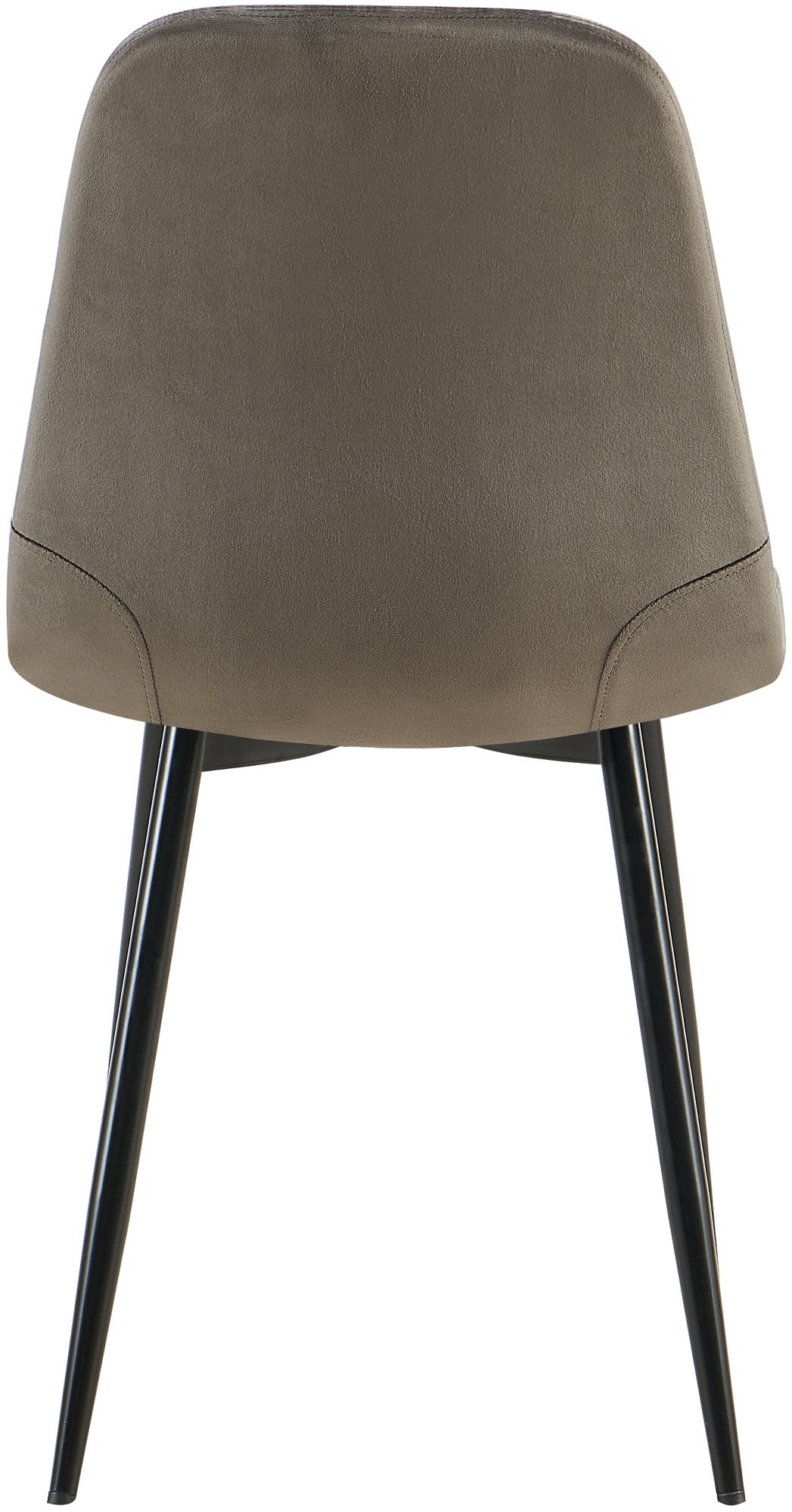 Lot de 4 chaises de salle à manger Baxter velours