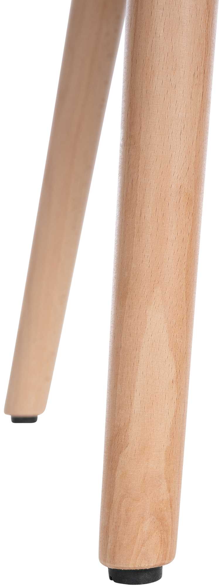 Chaise de salle à manger Utrecht en tissu avec pieds en bois