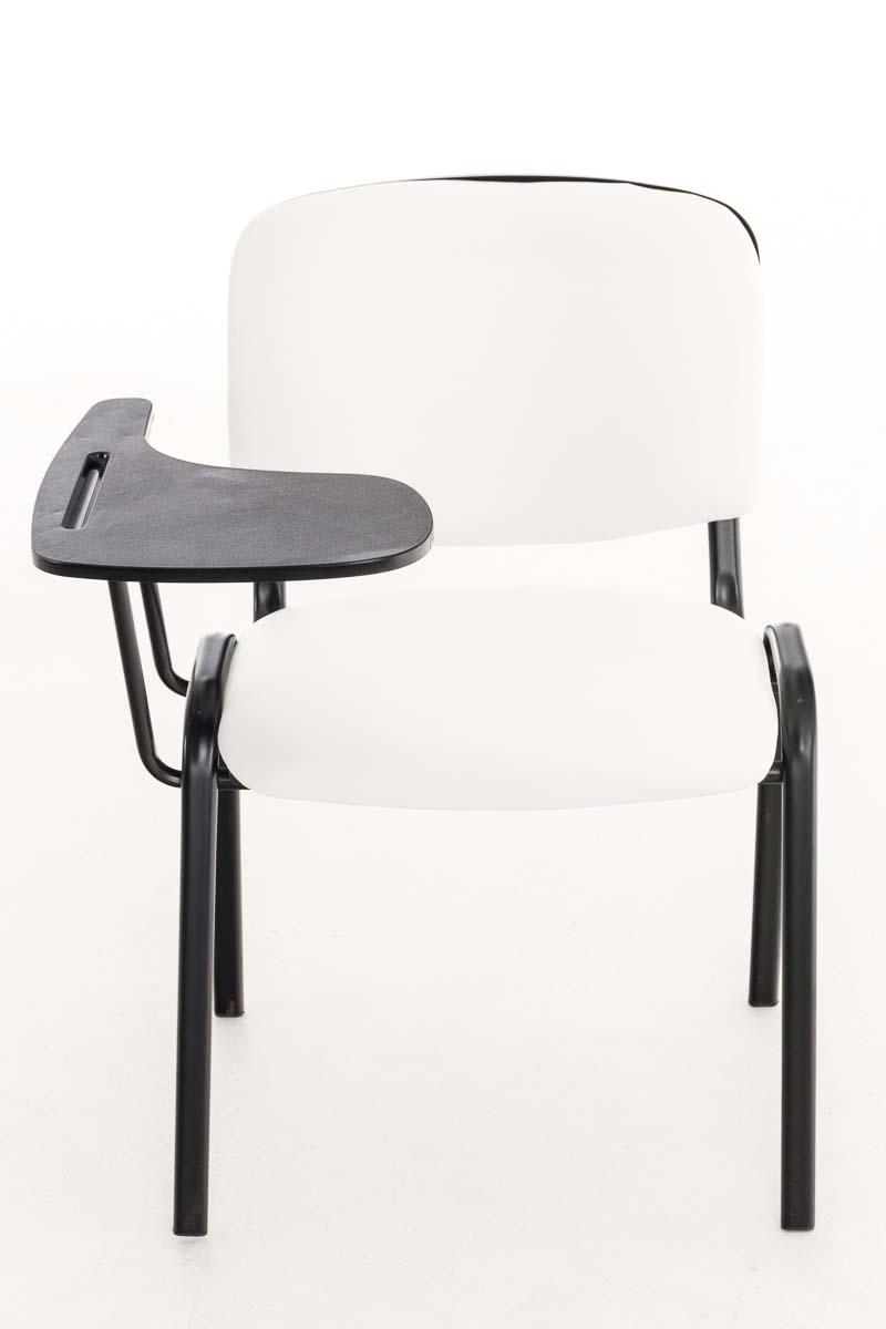 Chaise Ken en similicuir avec tablette rabattable