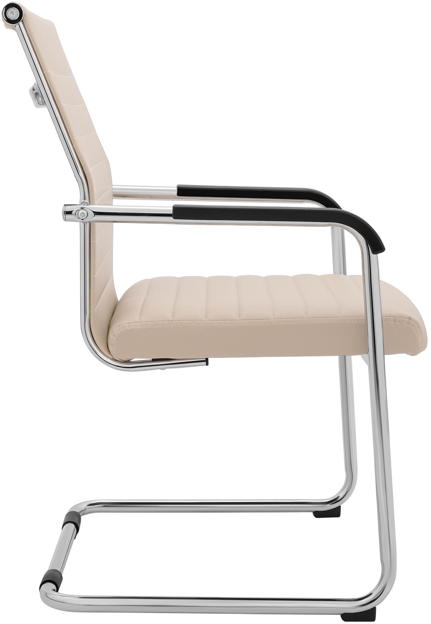 Chaise cantilever Hakon aspect cuir