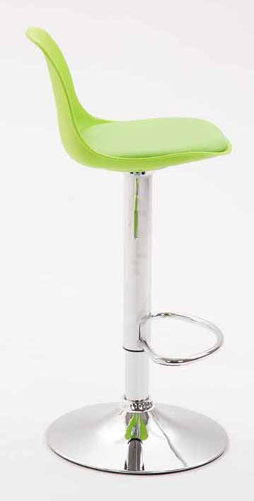 Lot de 2 tabourets de bar Kiel similicuir et coque en plastique