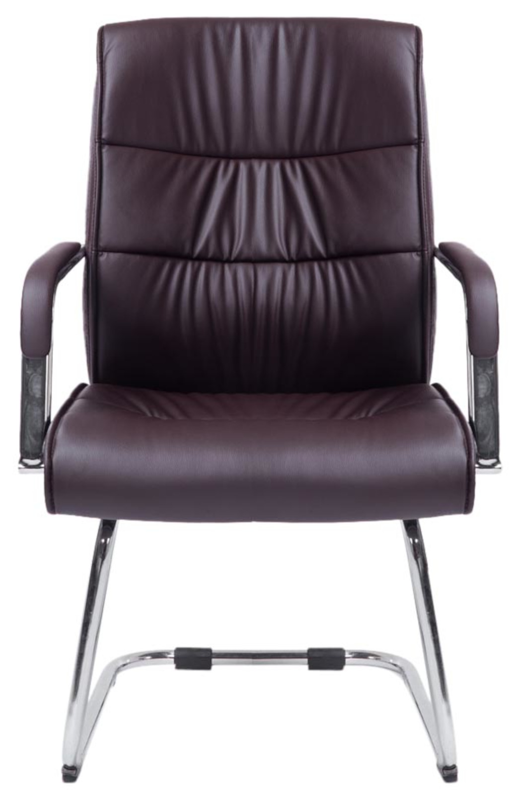 Lot de 2 Chaises Cantilever Sievert en similicuir avec accoudoirs