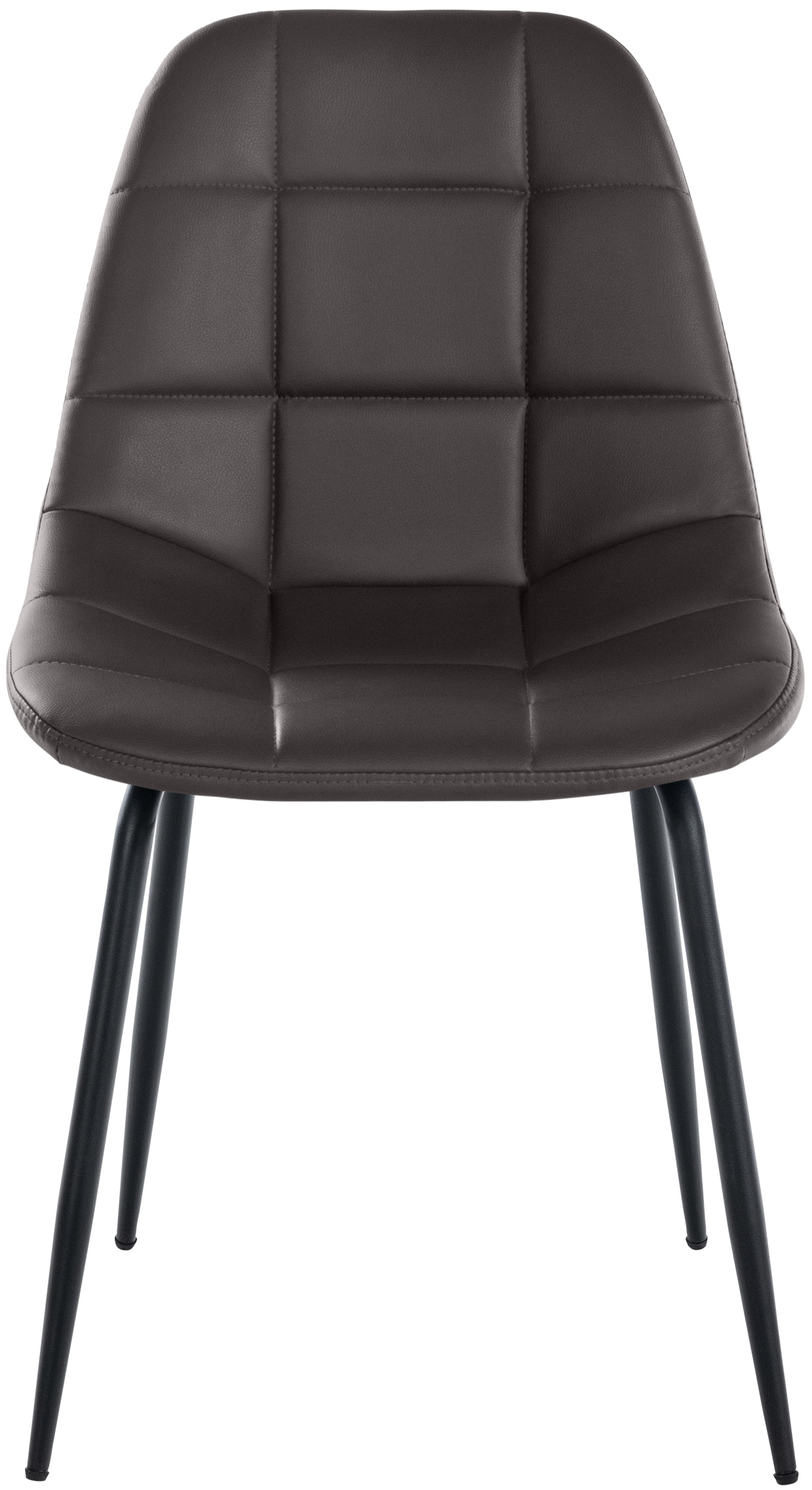 Chaise de salle à manger Tom avec Pieds en métal noir