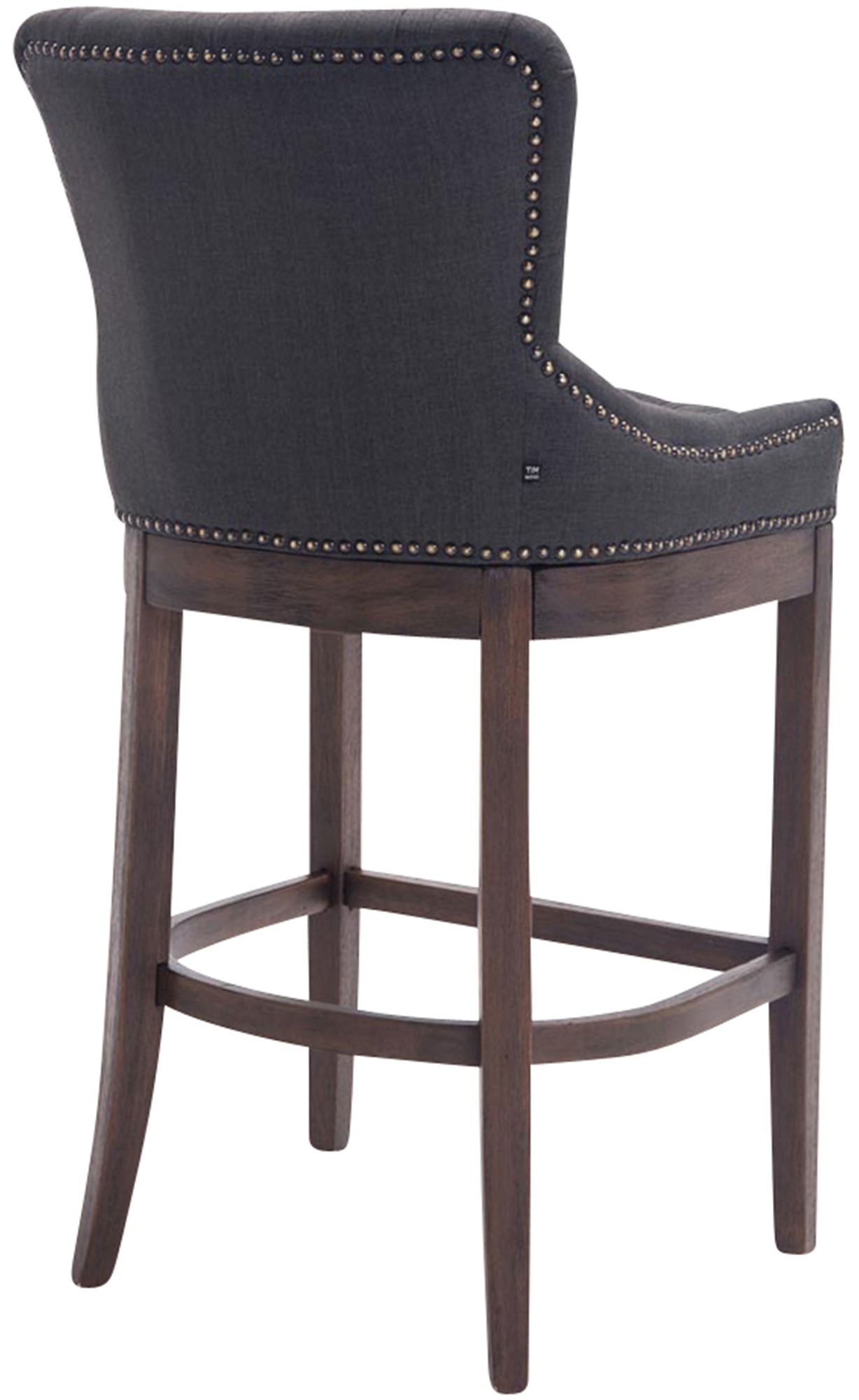 Tabouret de bar Lakewood tissu Piètement antique