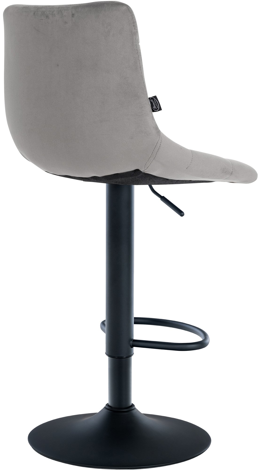 Lot de 2 tabourets de bar Jerry velours