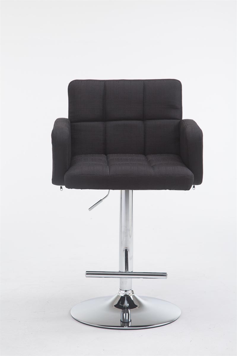 Tabouret de bar Los Angeles tissu avec pied en métal